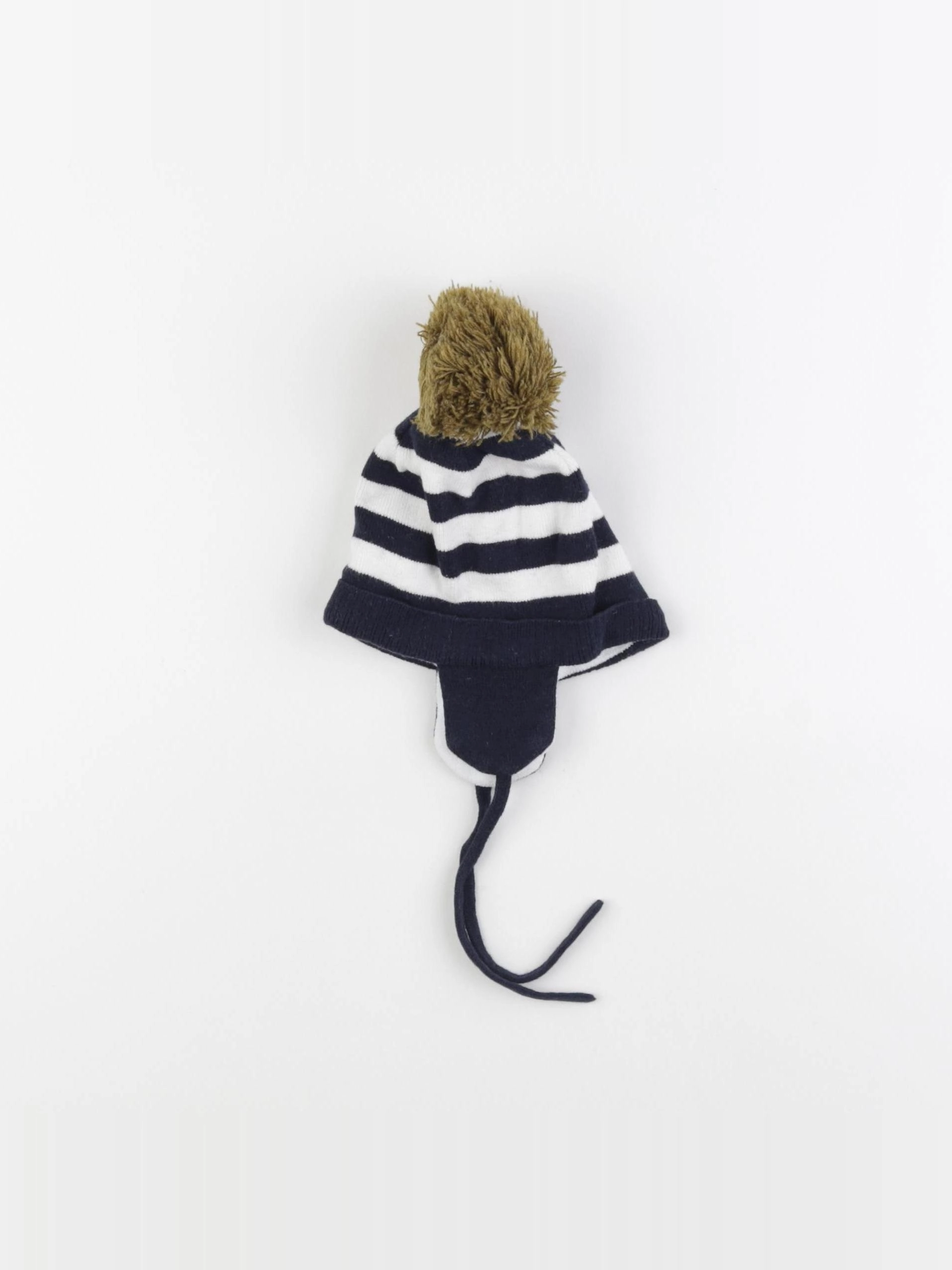 Cyrillus - bonnet bleu, blanc - 3/6 mois