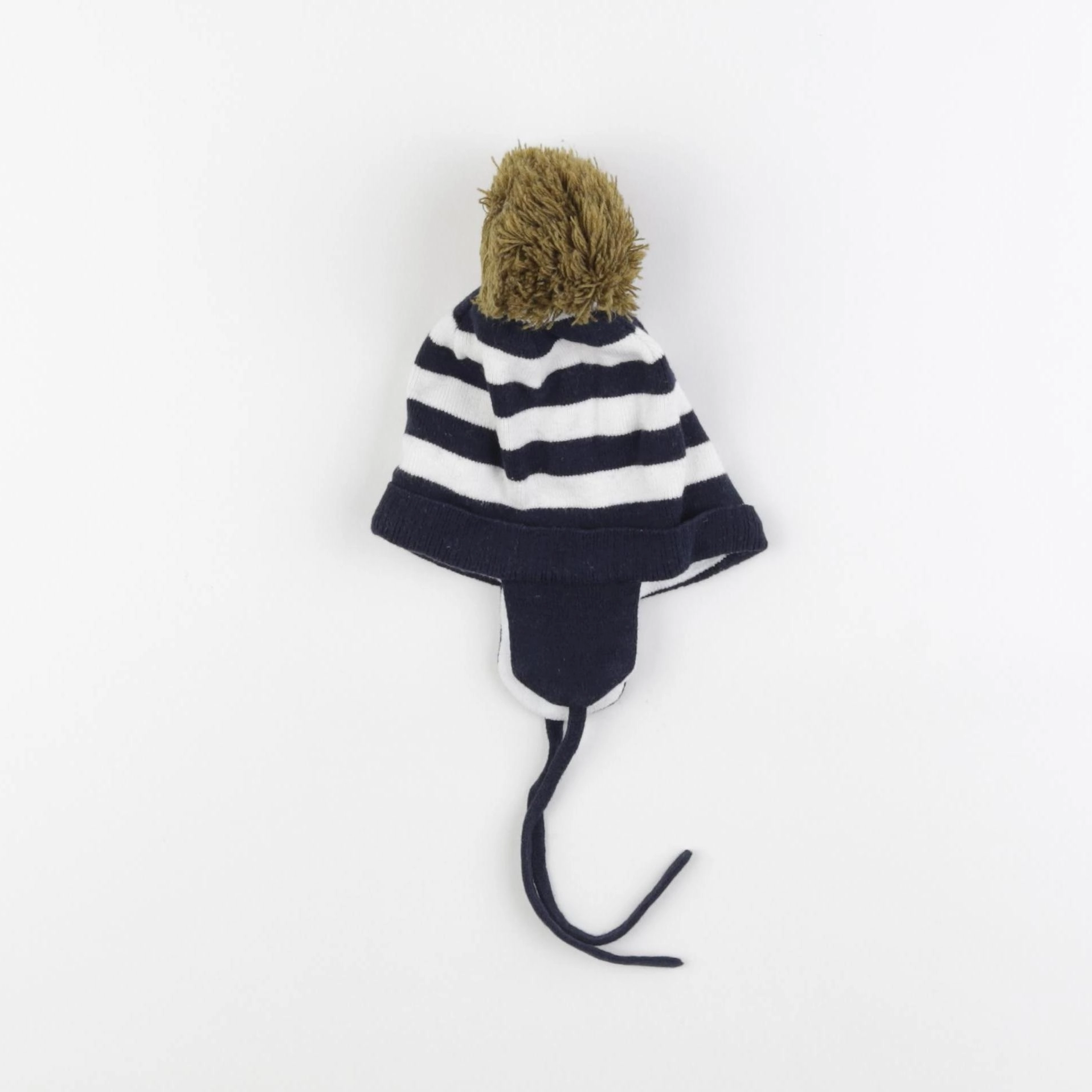 Cyrillus - bonnet bleu, blanc - 3/6 mois