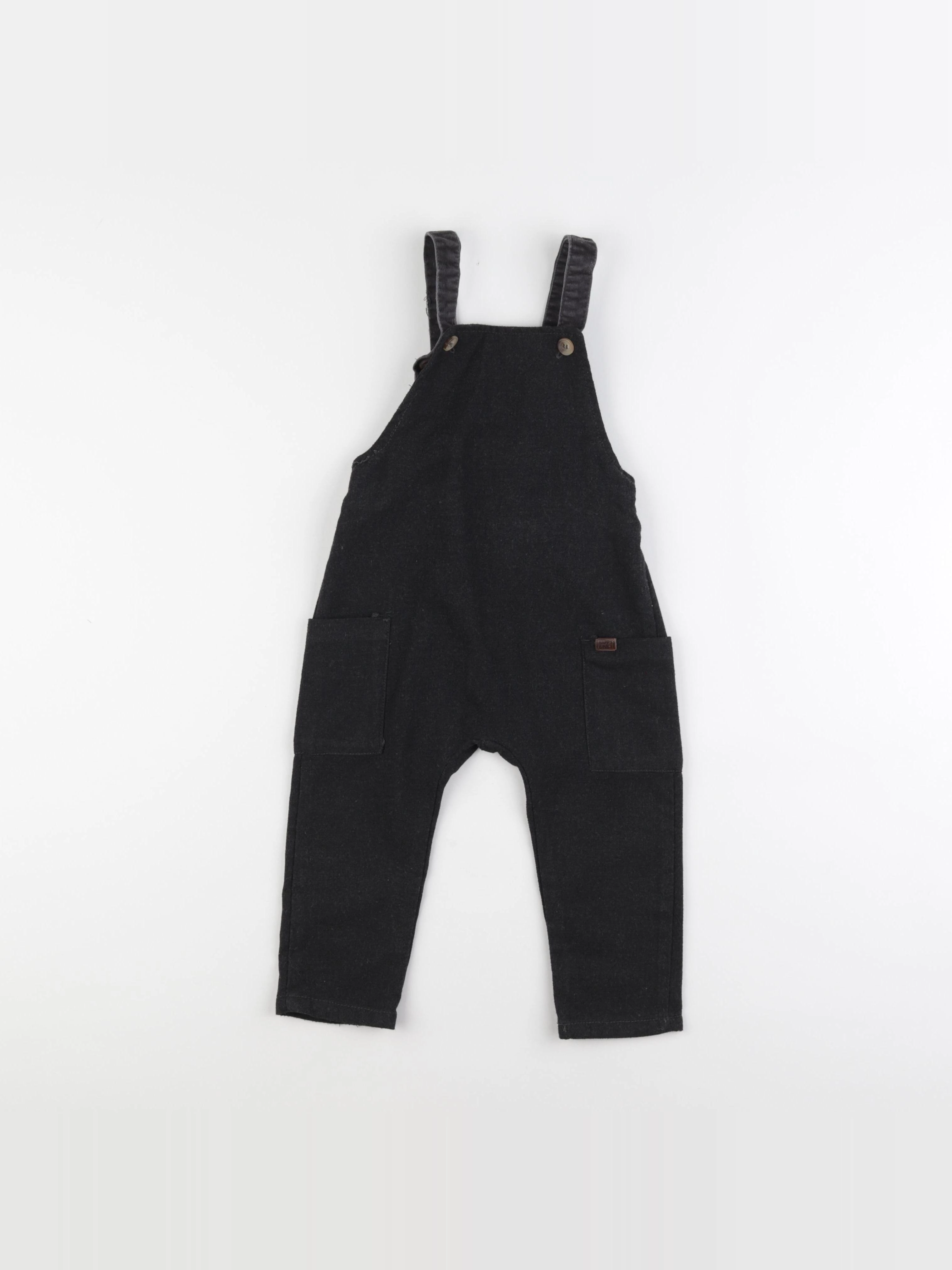 Zara - salopette gris - 18/24 mois
