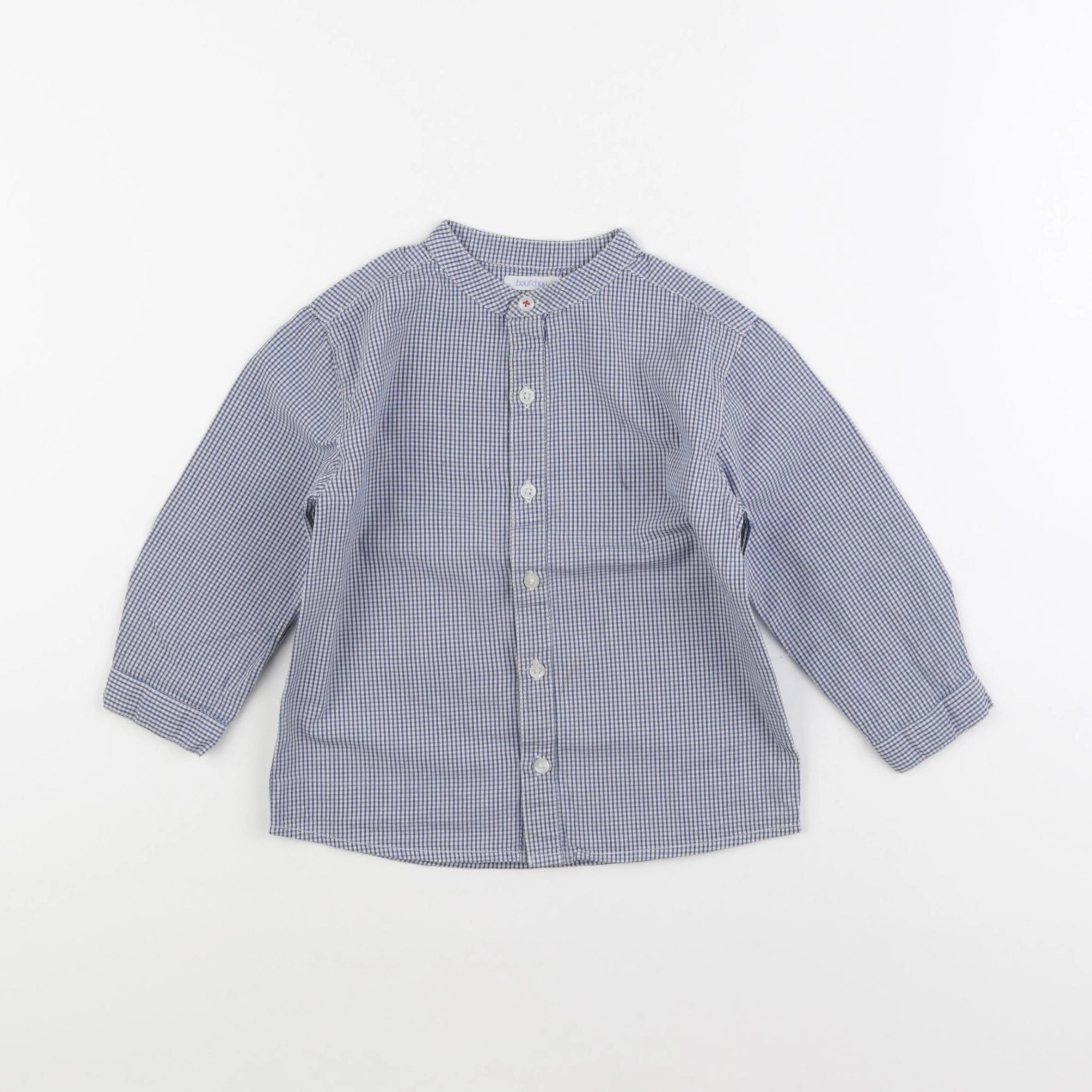 Boutchou - chemise bleu, blanc - 24 mois