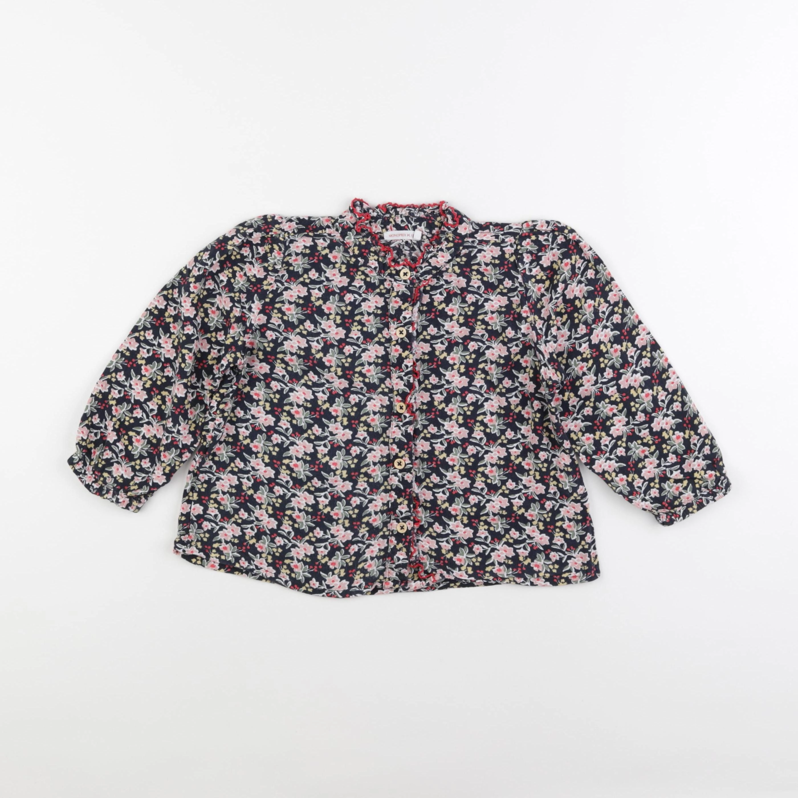 Monoprix - blouse multicolore - 4 ans