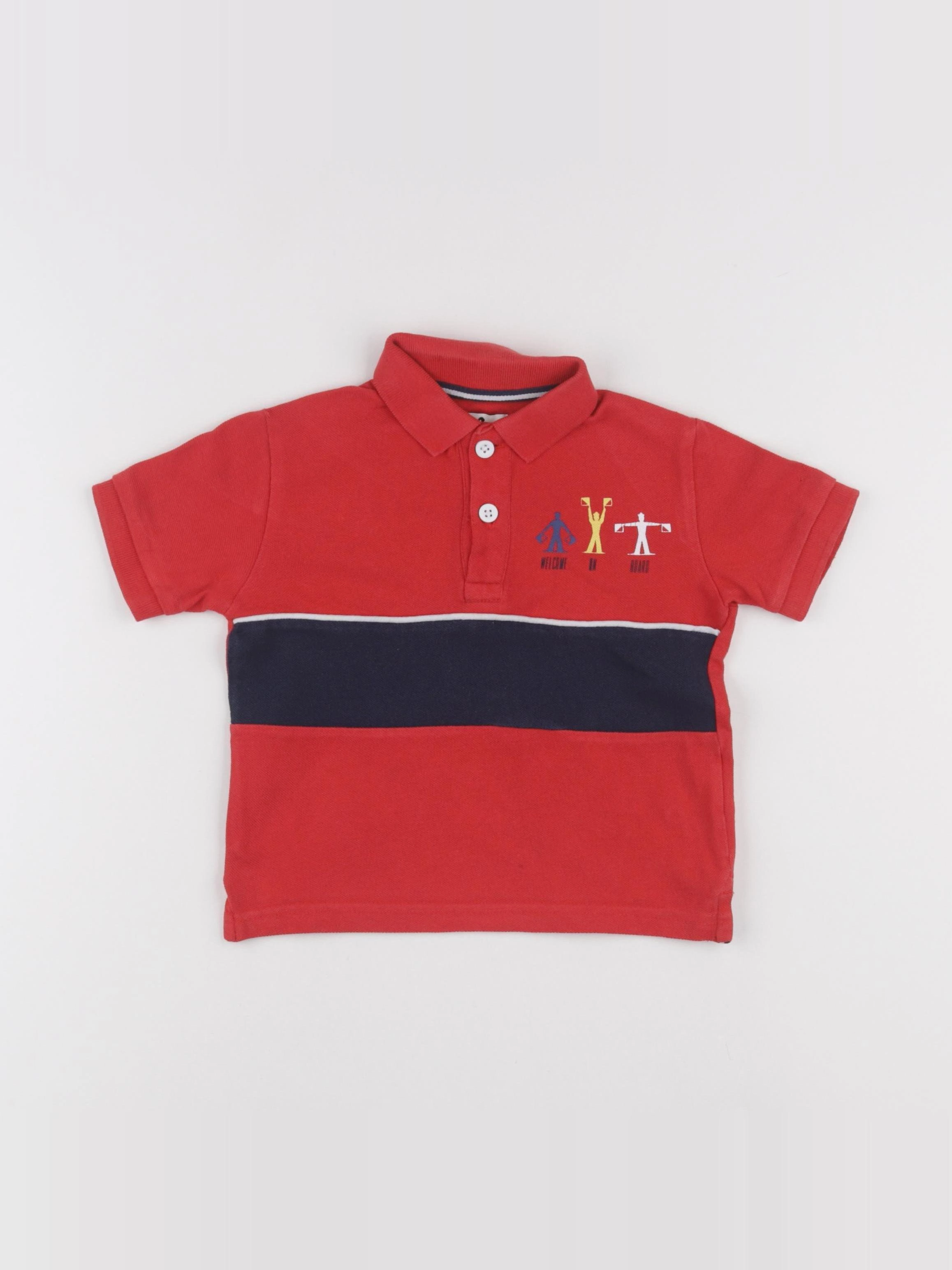 Cyrillus - polo rouge - 3 ans