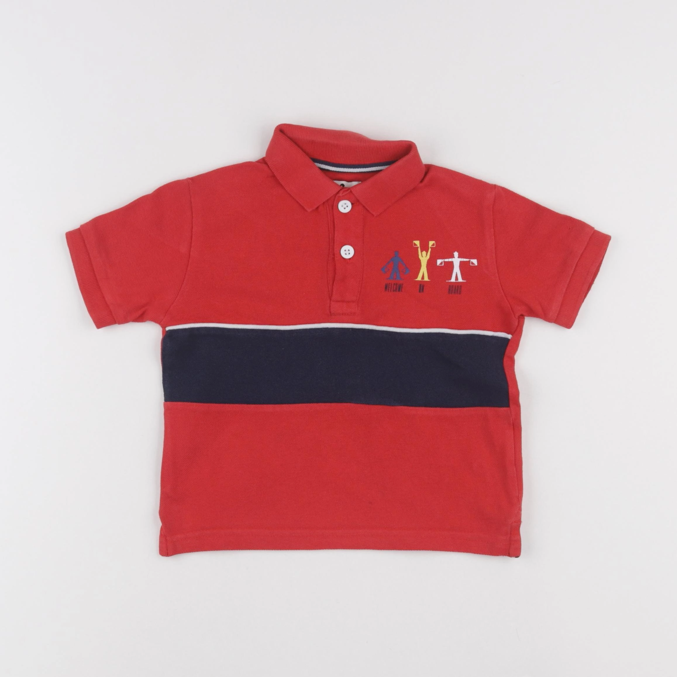 Cyrillus - polo rouge - 3 ans