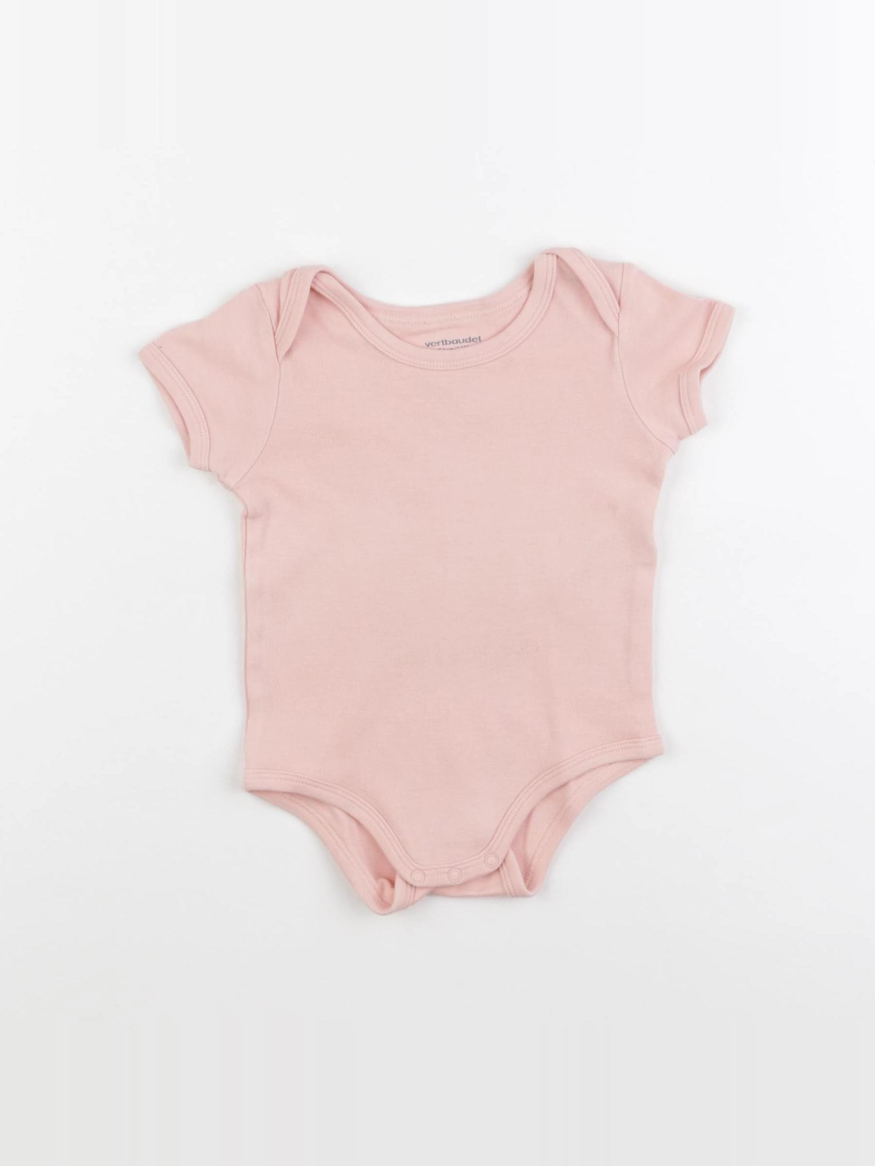 Vertbaudet - body rose - 12 mois
