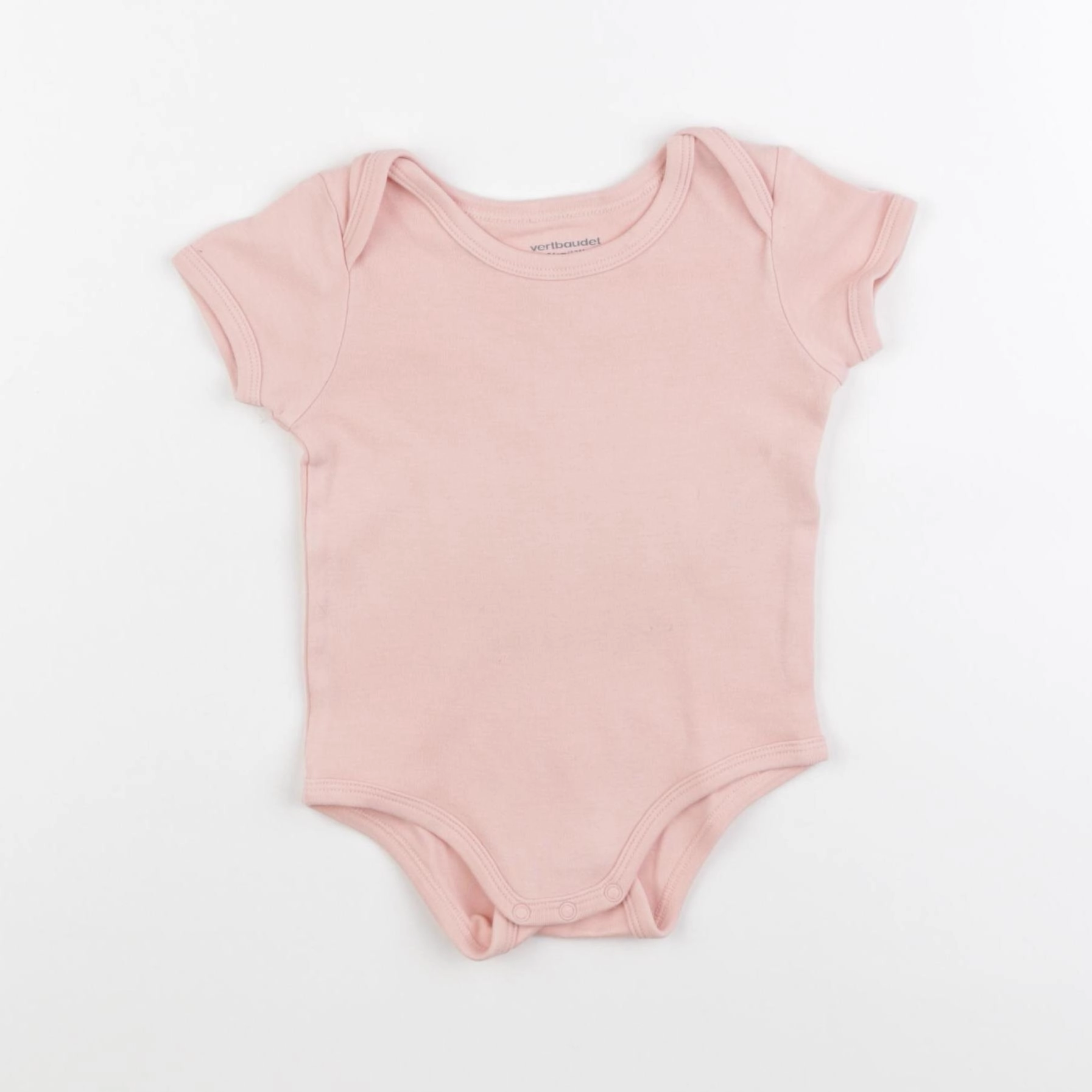 Vertbaudet - body rose - 12 mois