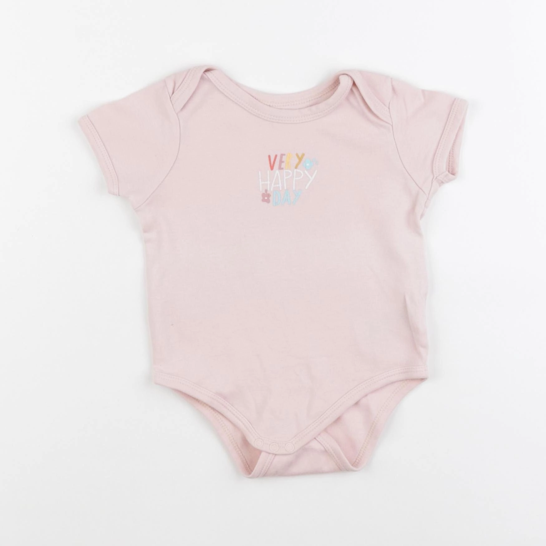 Vertbaudet - body rose - 12 mois