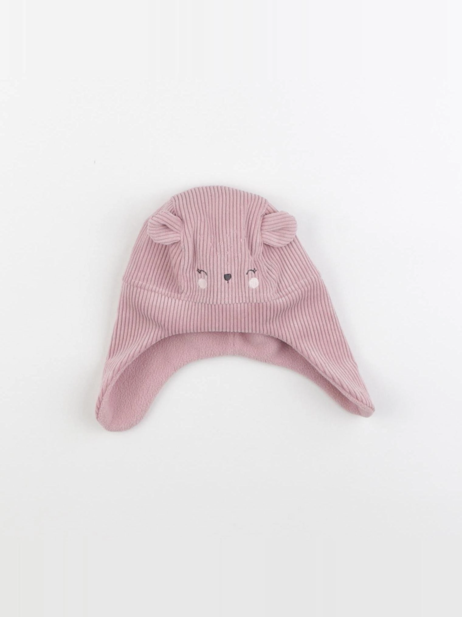 Vertbaudet - bonnet rose - 1/3 mois