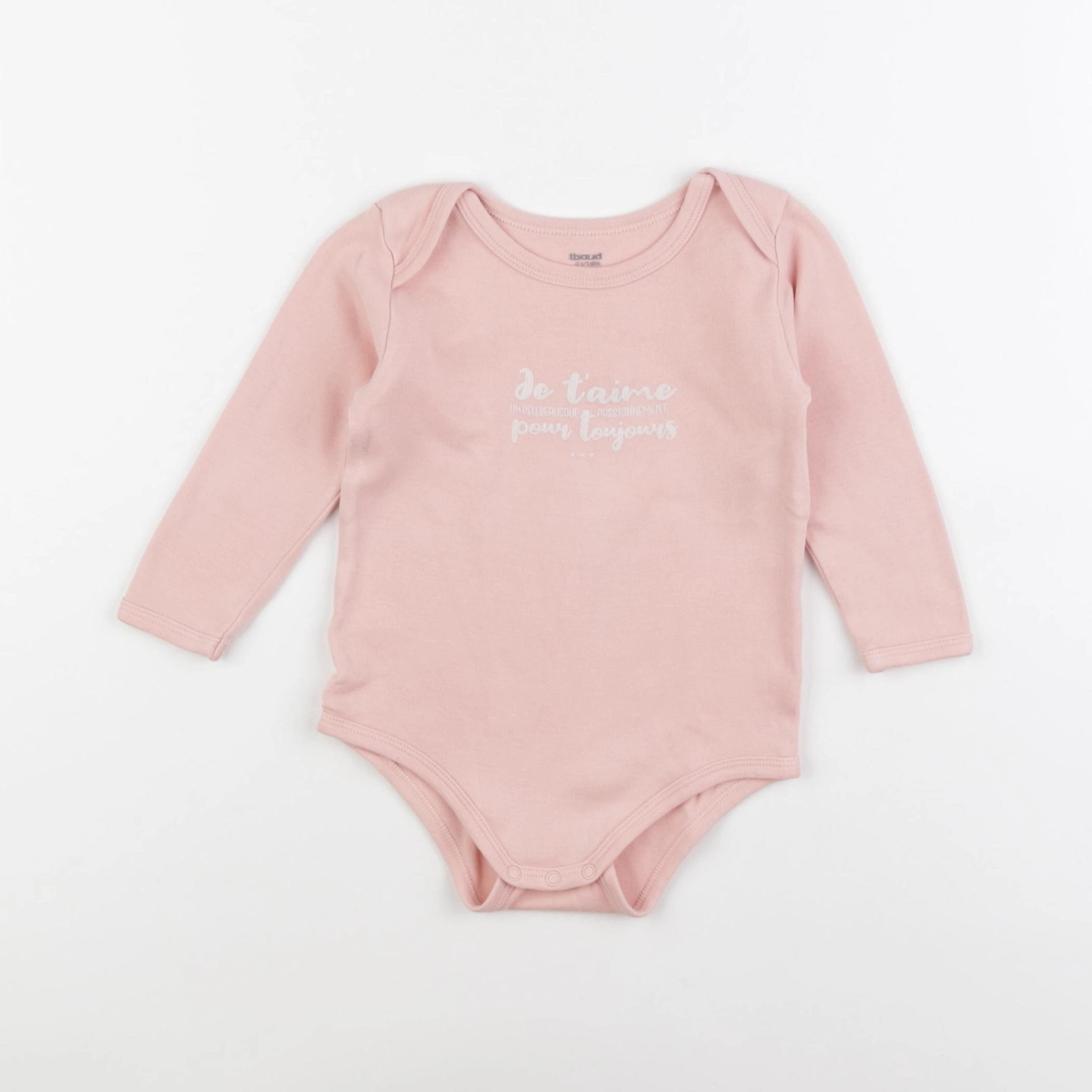 Vertbaudet - body rose - 18 mois