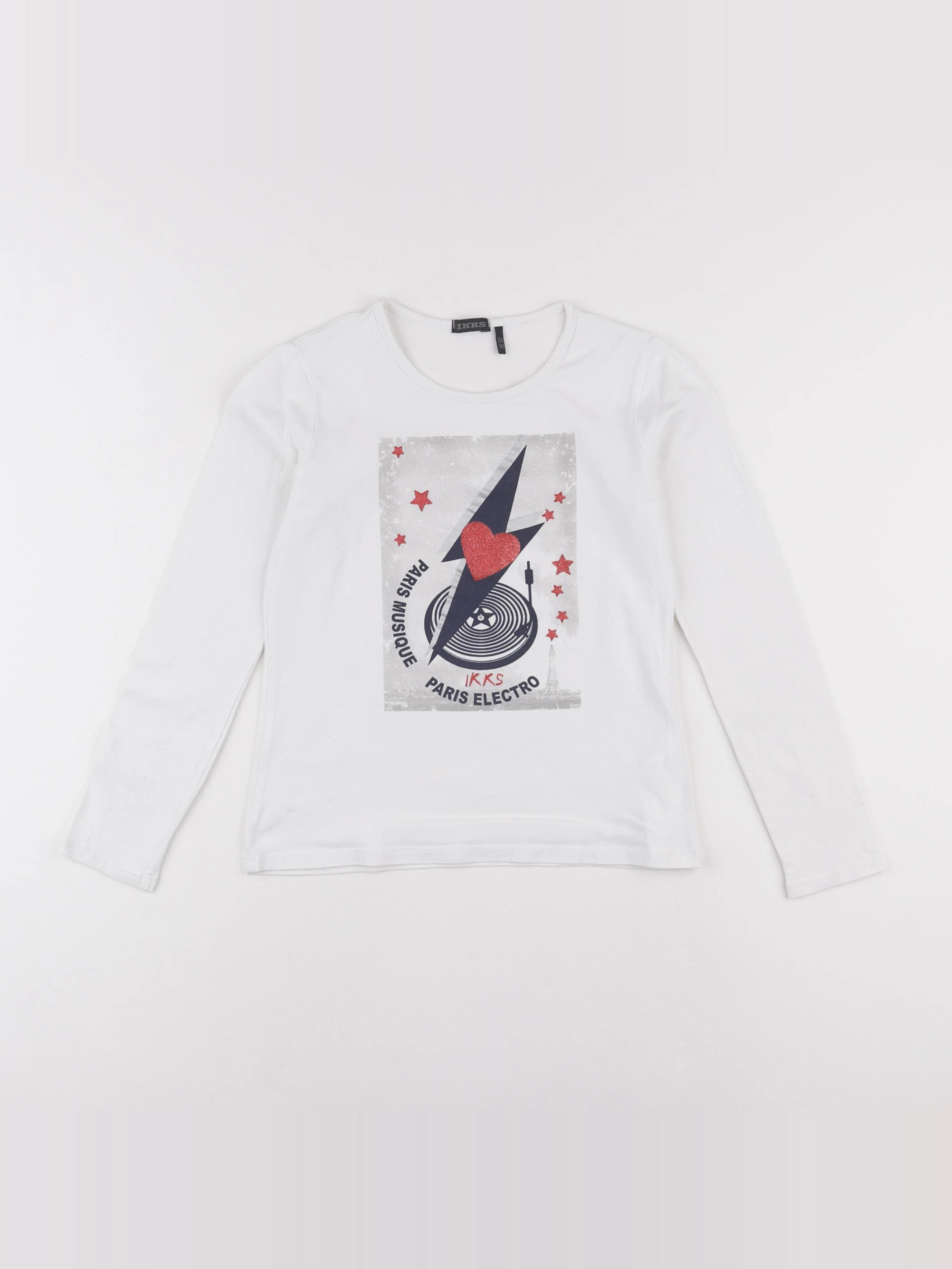 IKKS - tee-shirt blanc - 10 ans