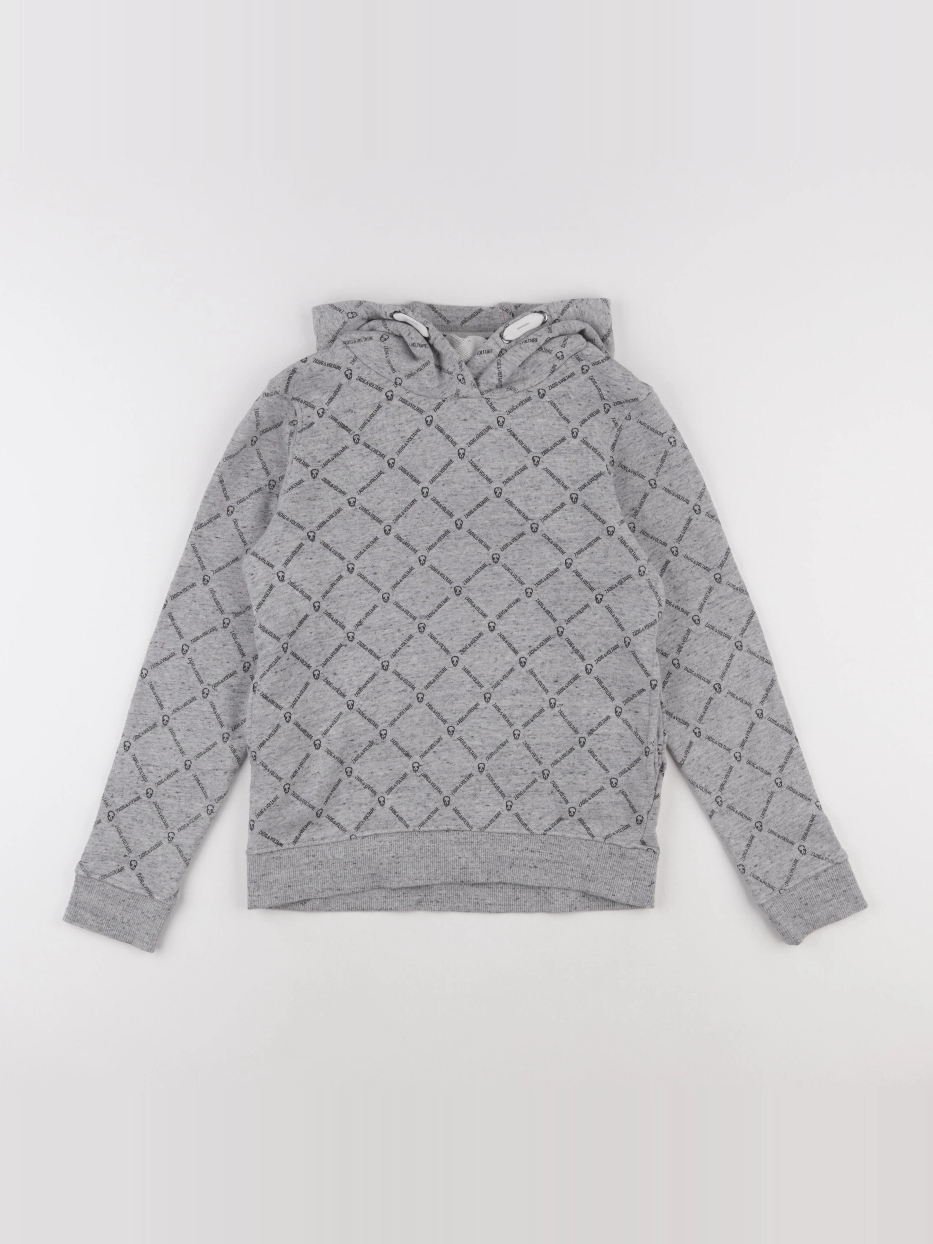 Zadig & Voltaire - sweat gris - 10 ans