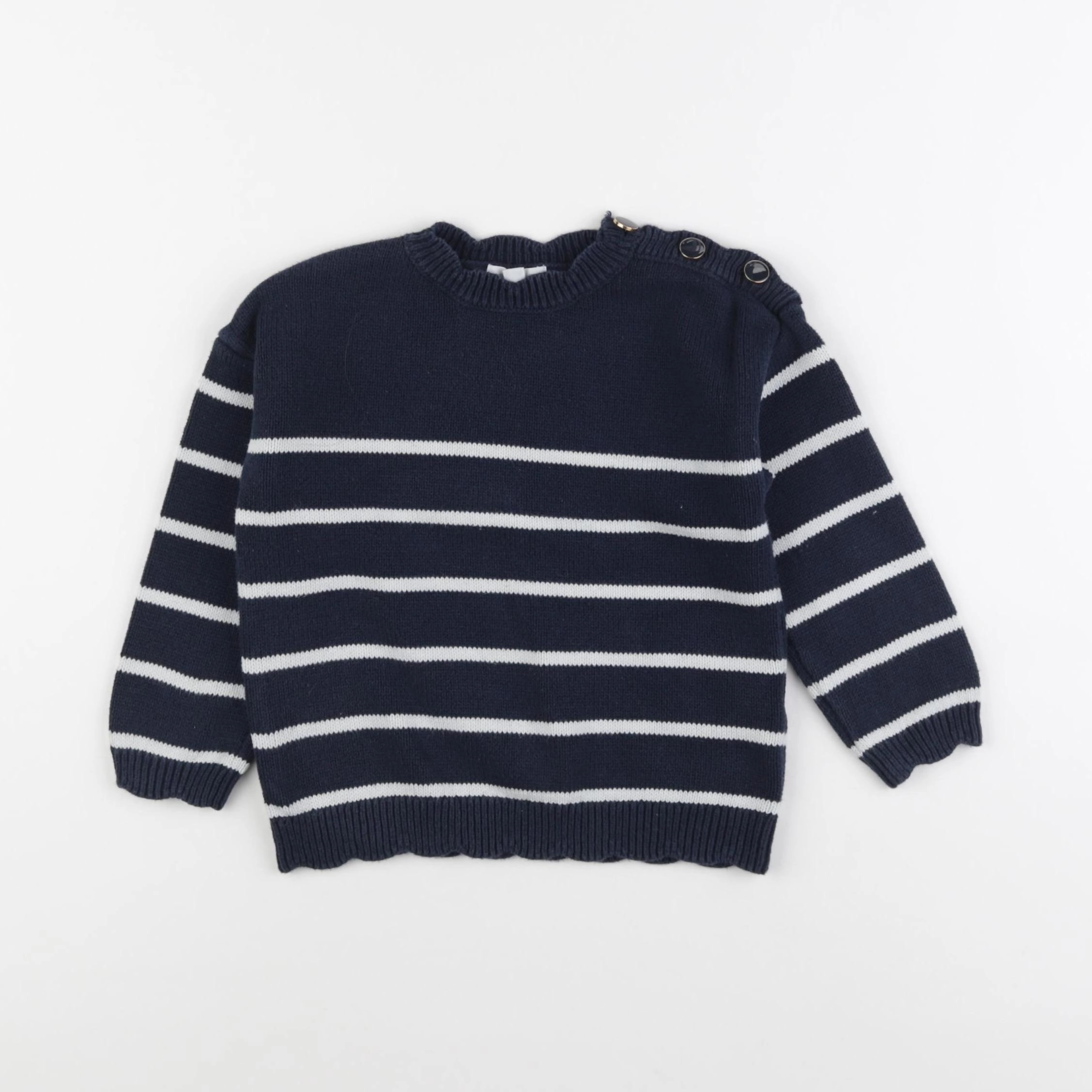 Vertbaudet - pull bleu - 4 ans