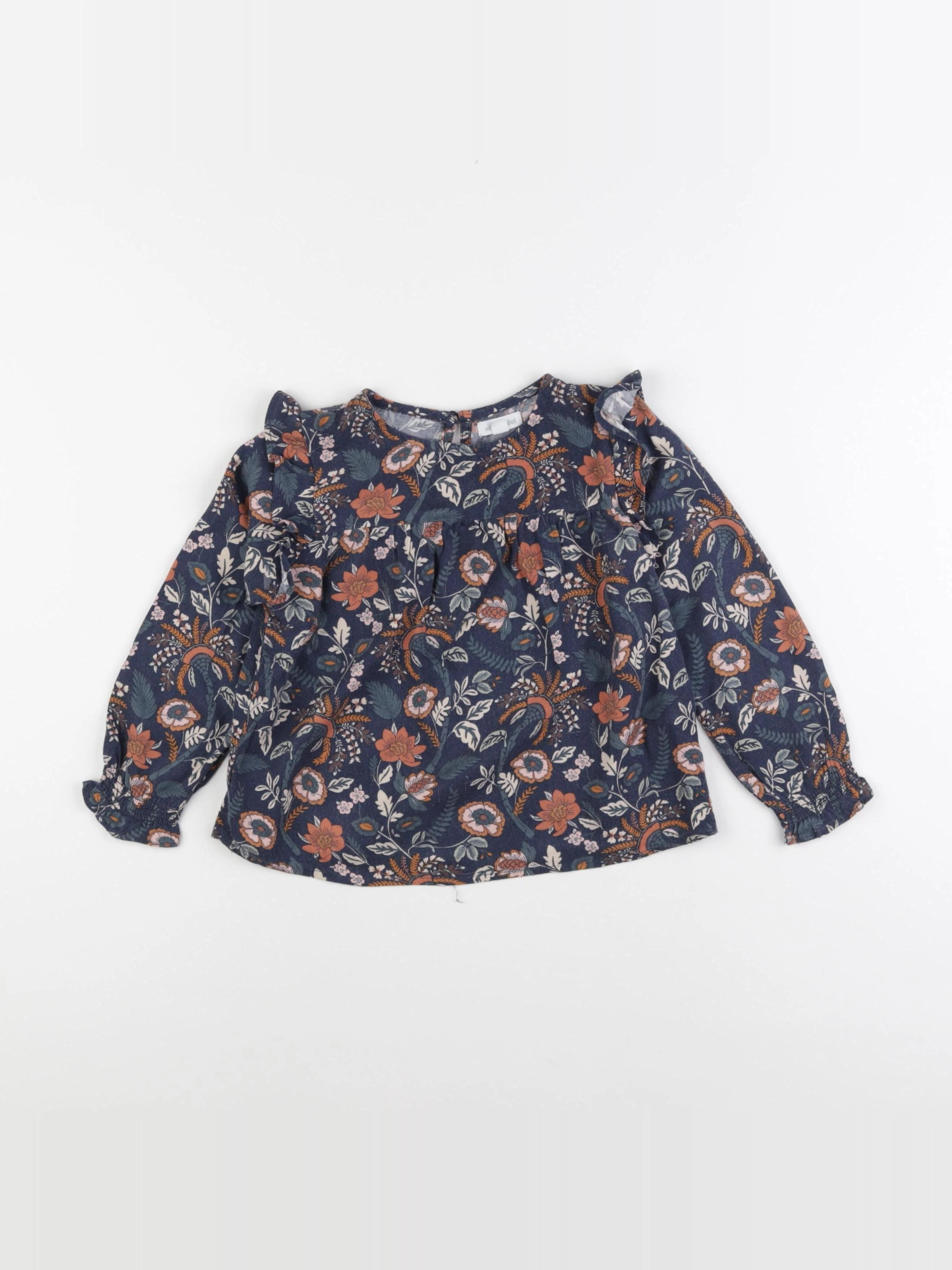 Vertbaudet - blouse bleu - 4 ans