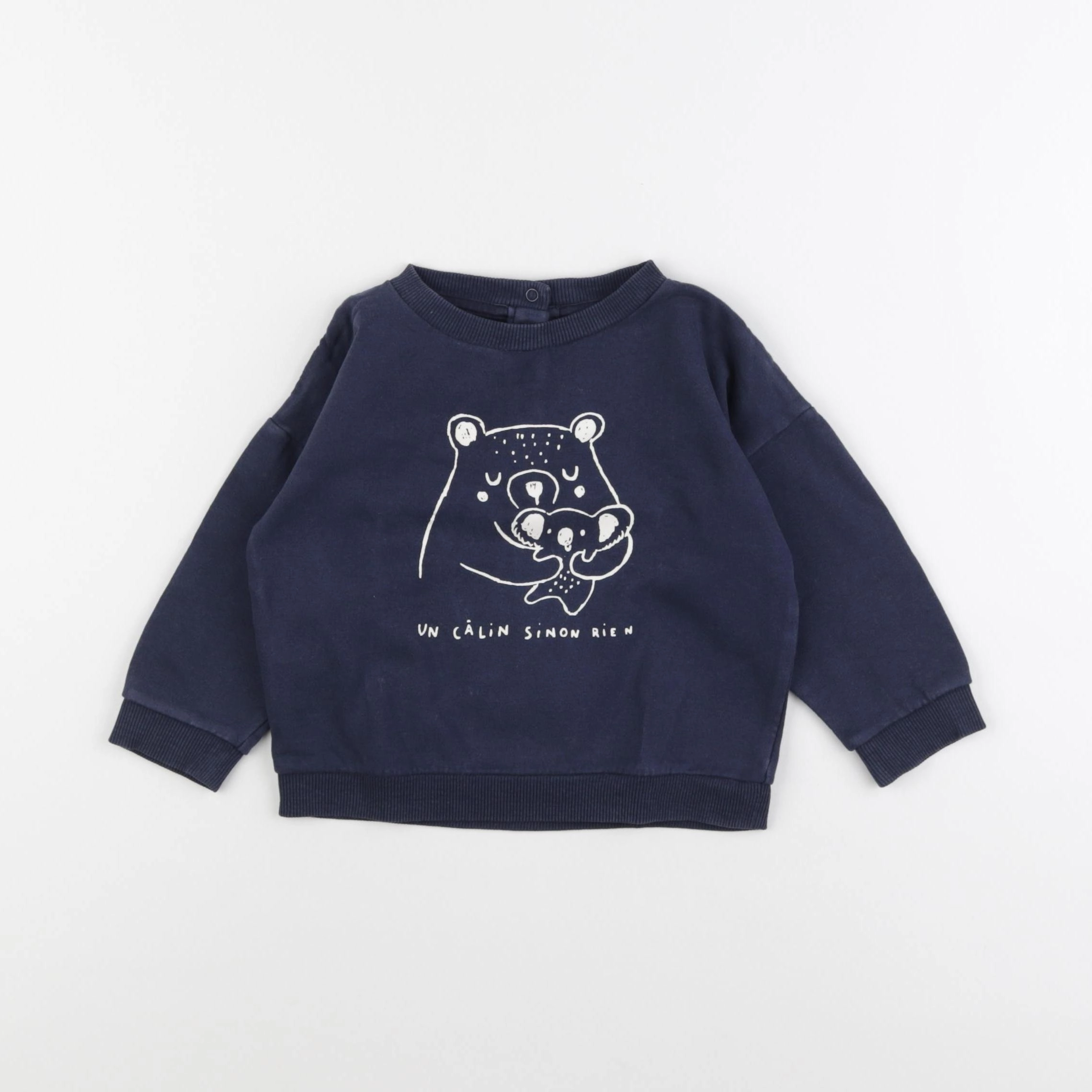 Vertbaudet - sweat bleu - 18 mois
