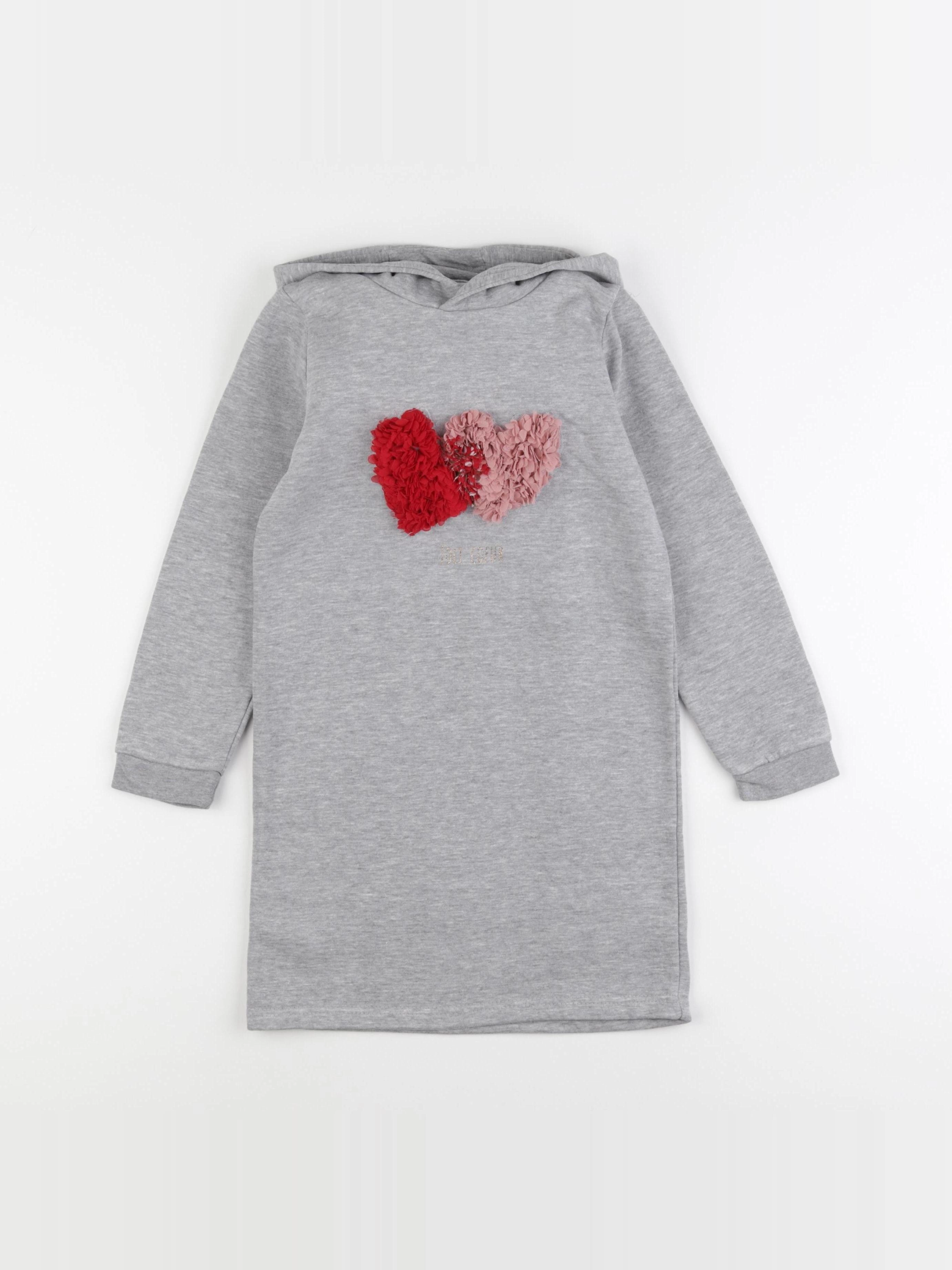 Vertbaudet - robe gris - 7 ans