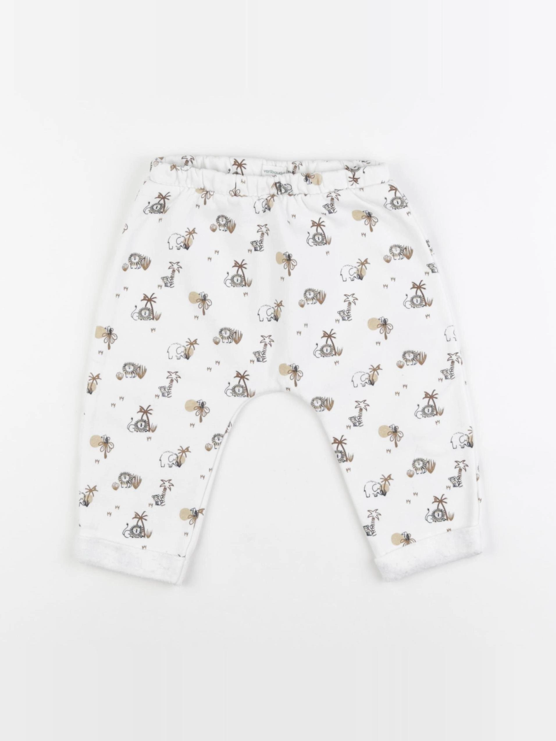 Vertbaudet - jogging blanc - 18 mois