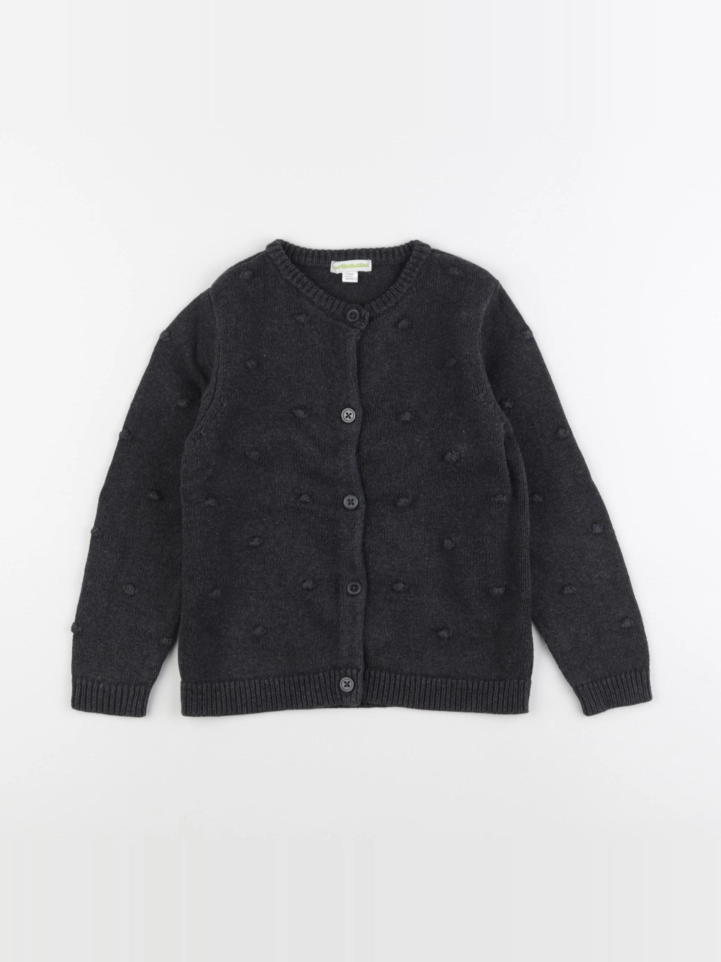 Vertbaudet - gilet gris - 6 ans