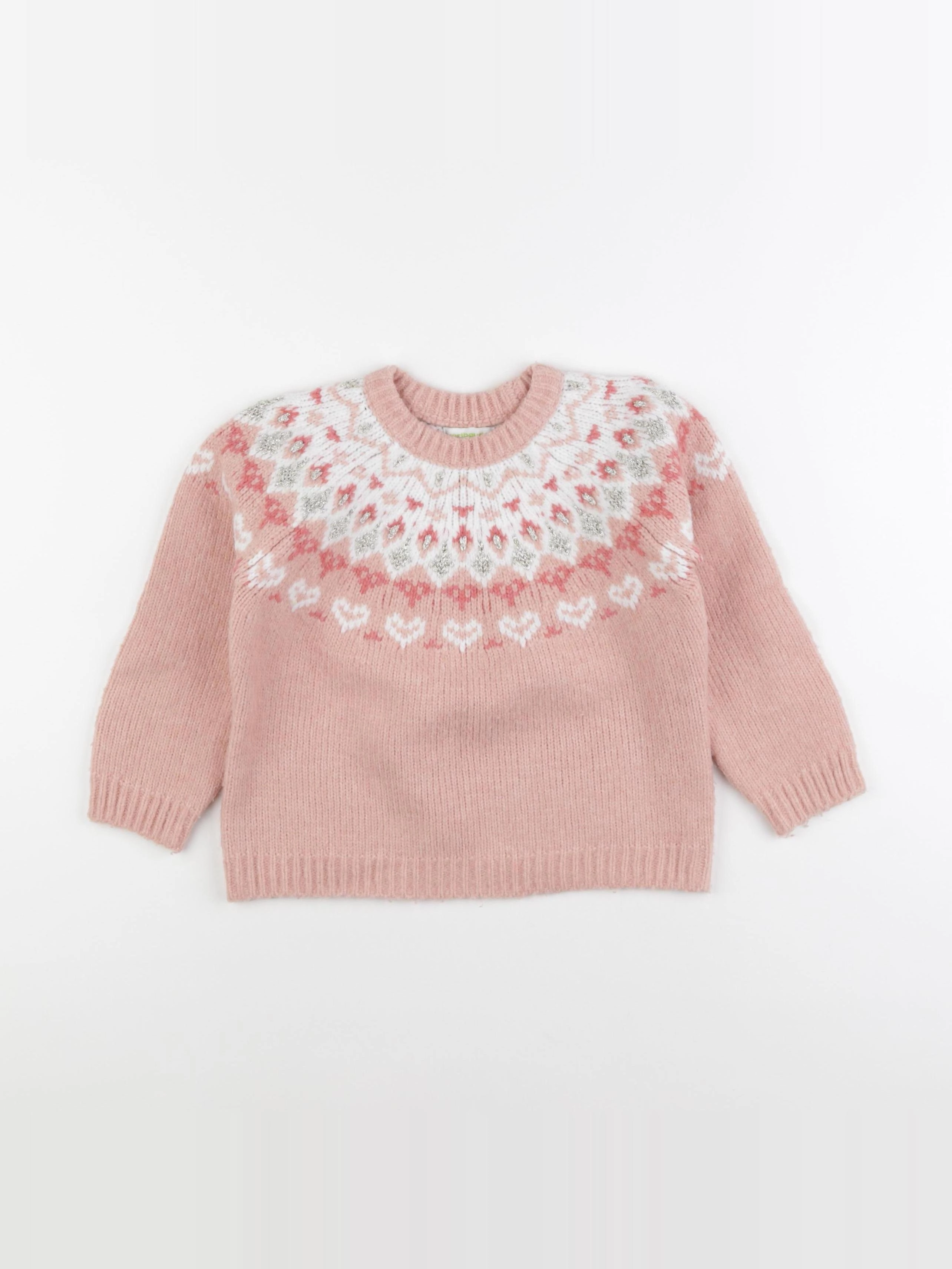 Vertbaudet - pull rose - 5 ans
