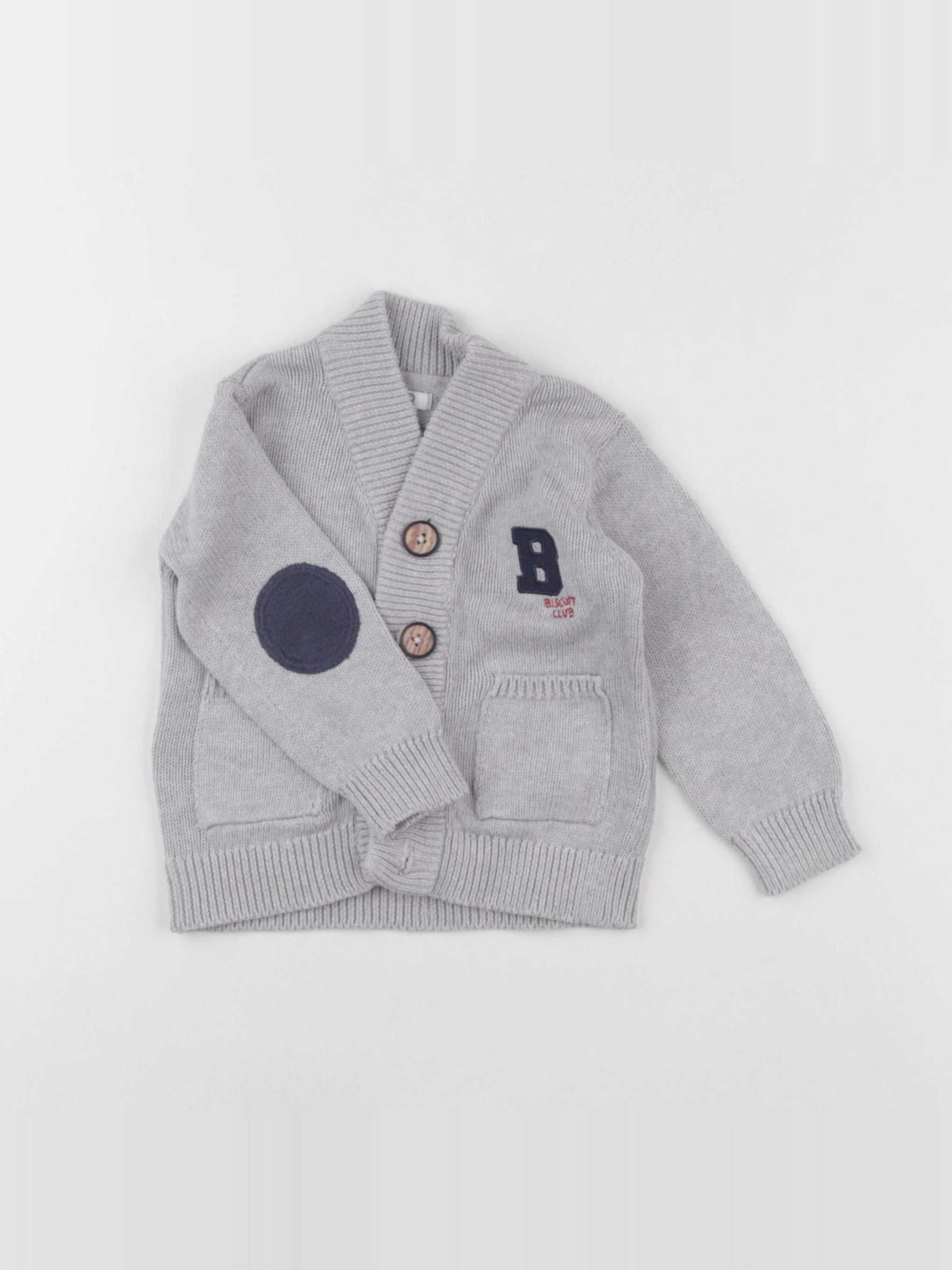 La Redoute - gilet gris - 9 mois