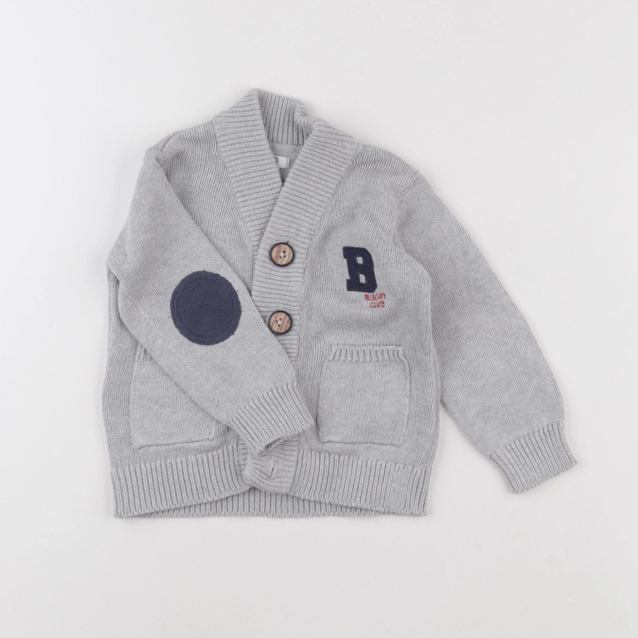 La Redoute - gilet gris - 9 mois