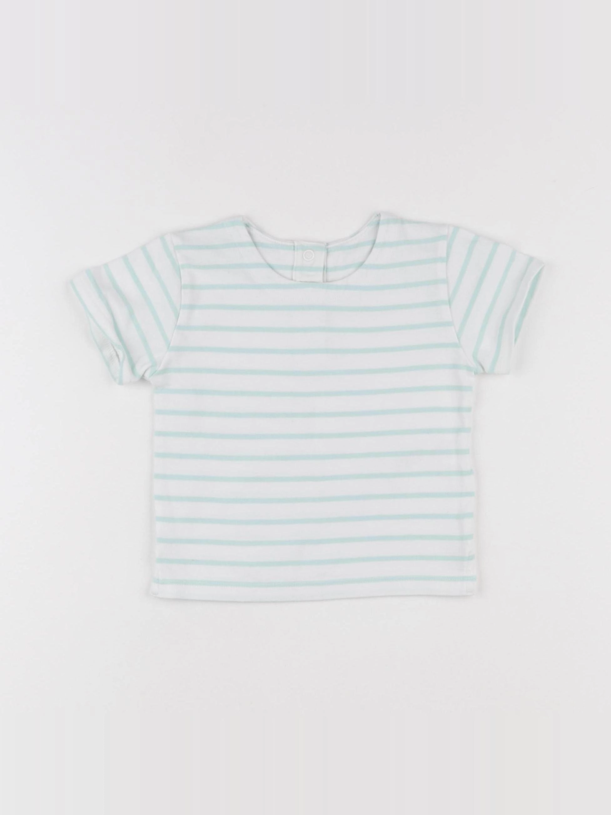 Marks & Spencer  - tee-shirt blanc, vert - 9/12 mois