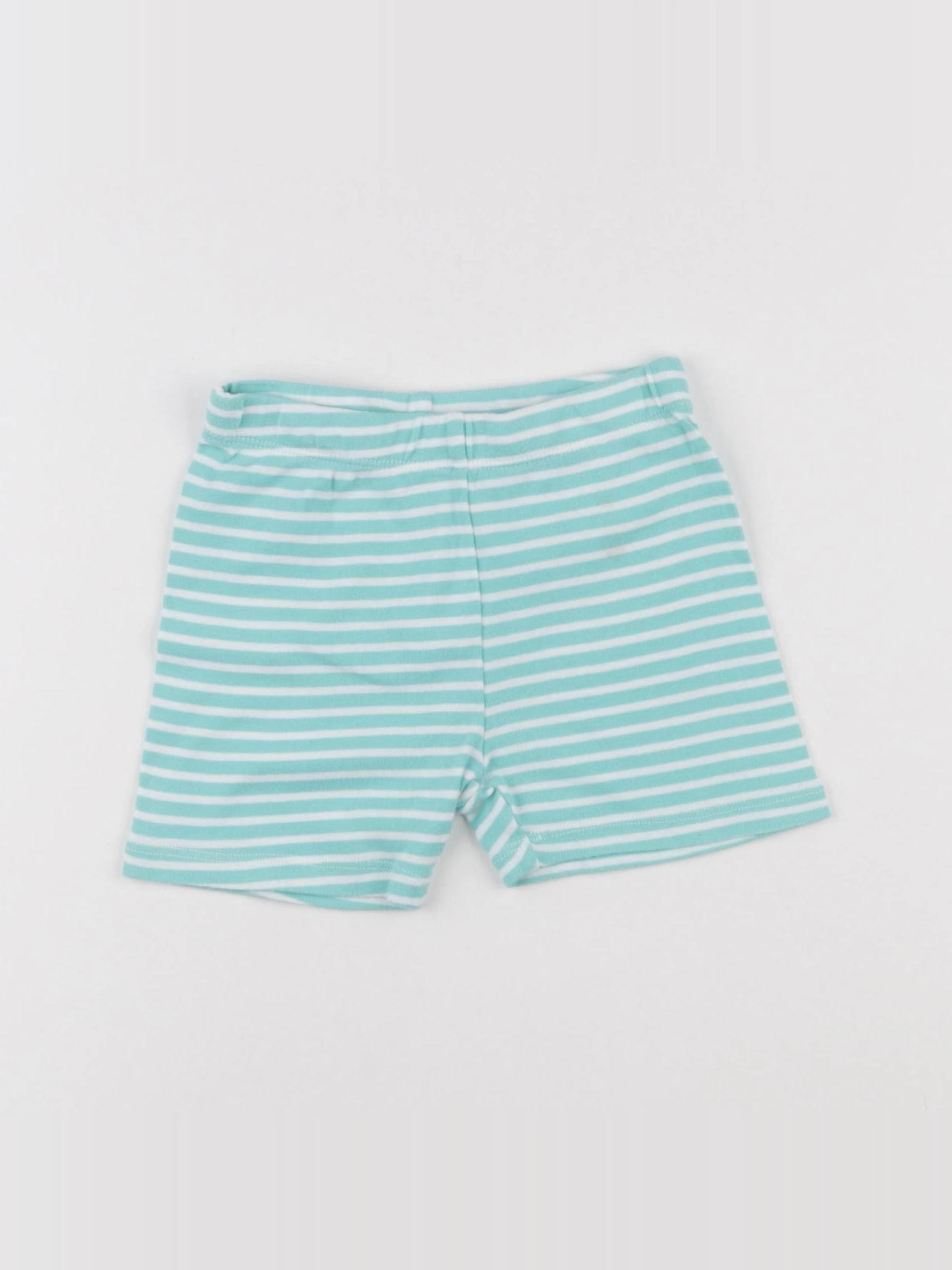 La Redoute - short blanc, vert - 18 mois