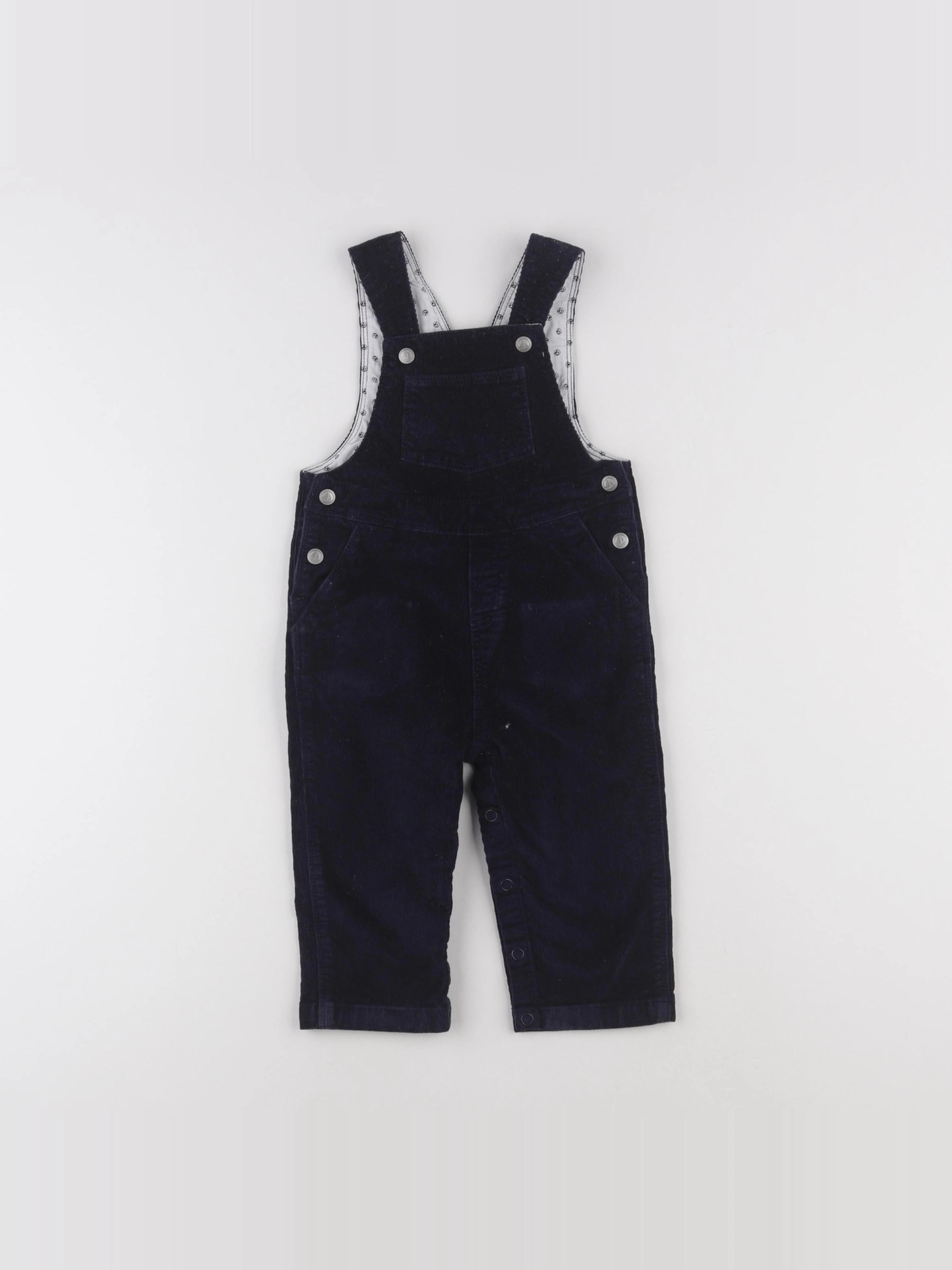 Petit Bateau - salopette bleu - 12 mois