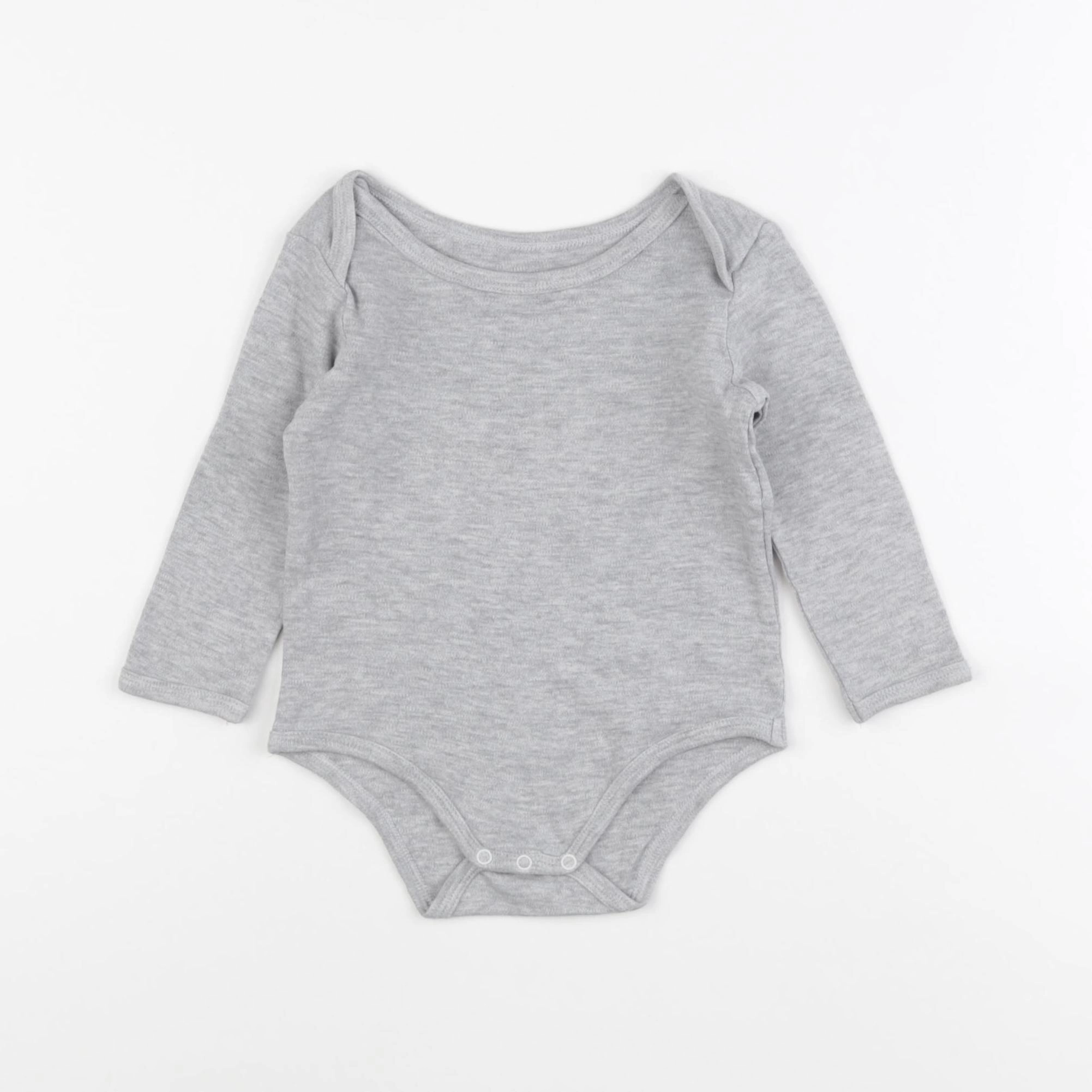 Vertbaudet - body gris - 12 mois
