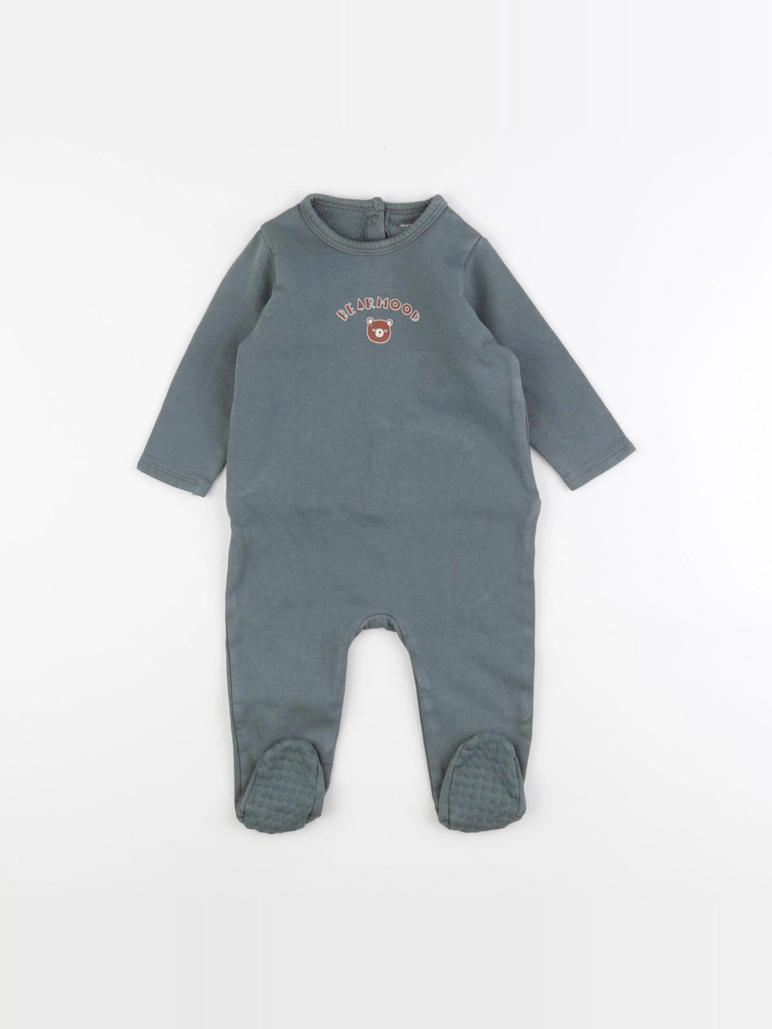 Vertbaudet - pyjama coton vert - 12 mois