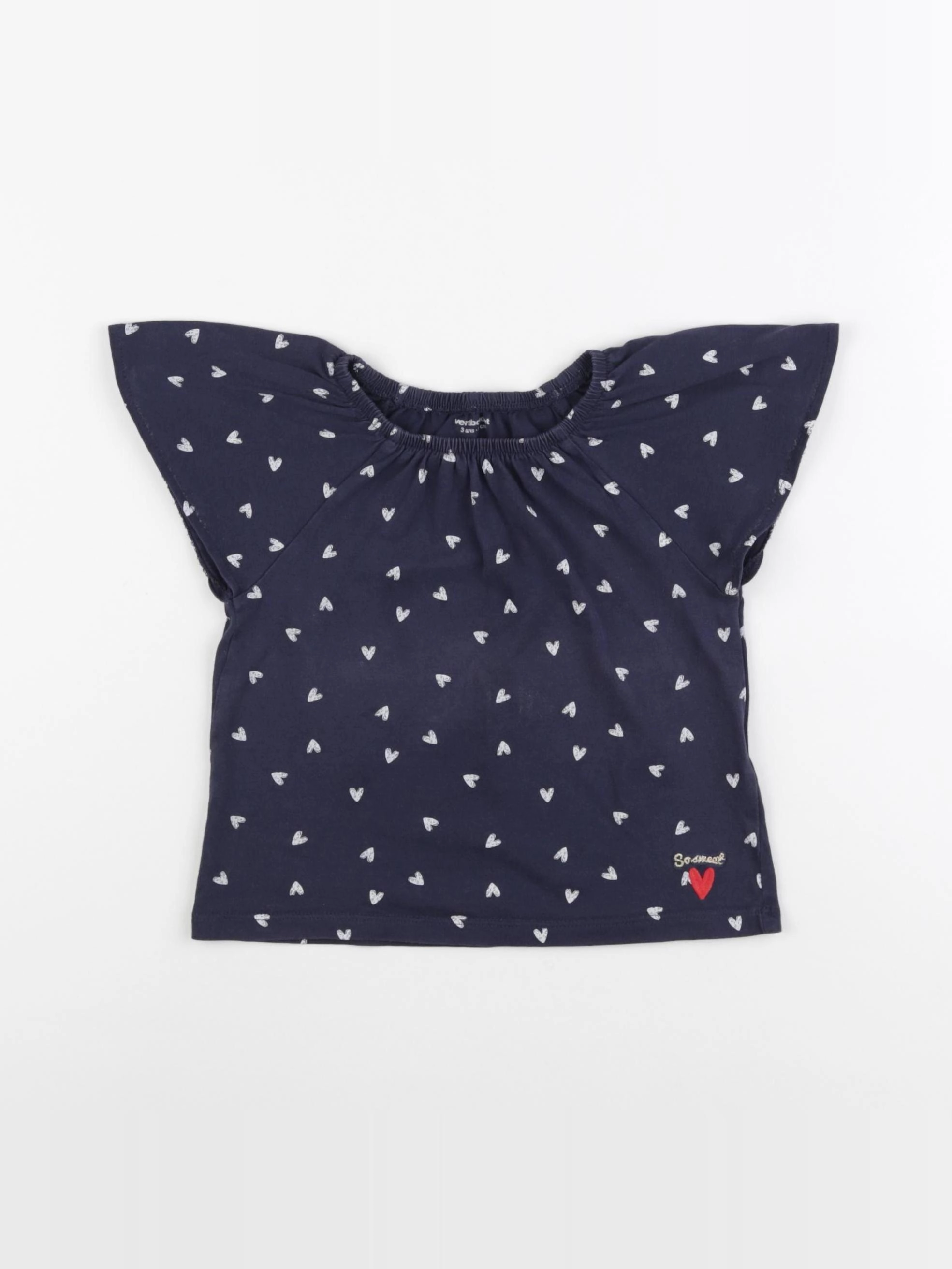 Vertbaudet - tee-shirt bleu - 3 ans