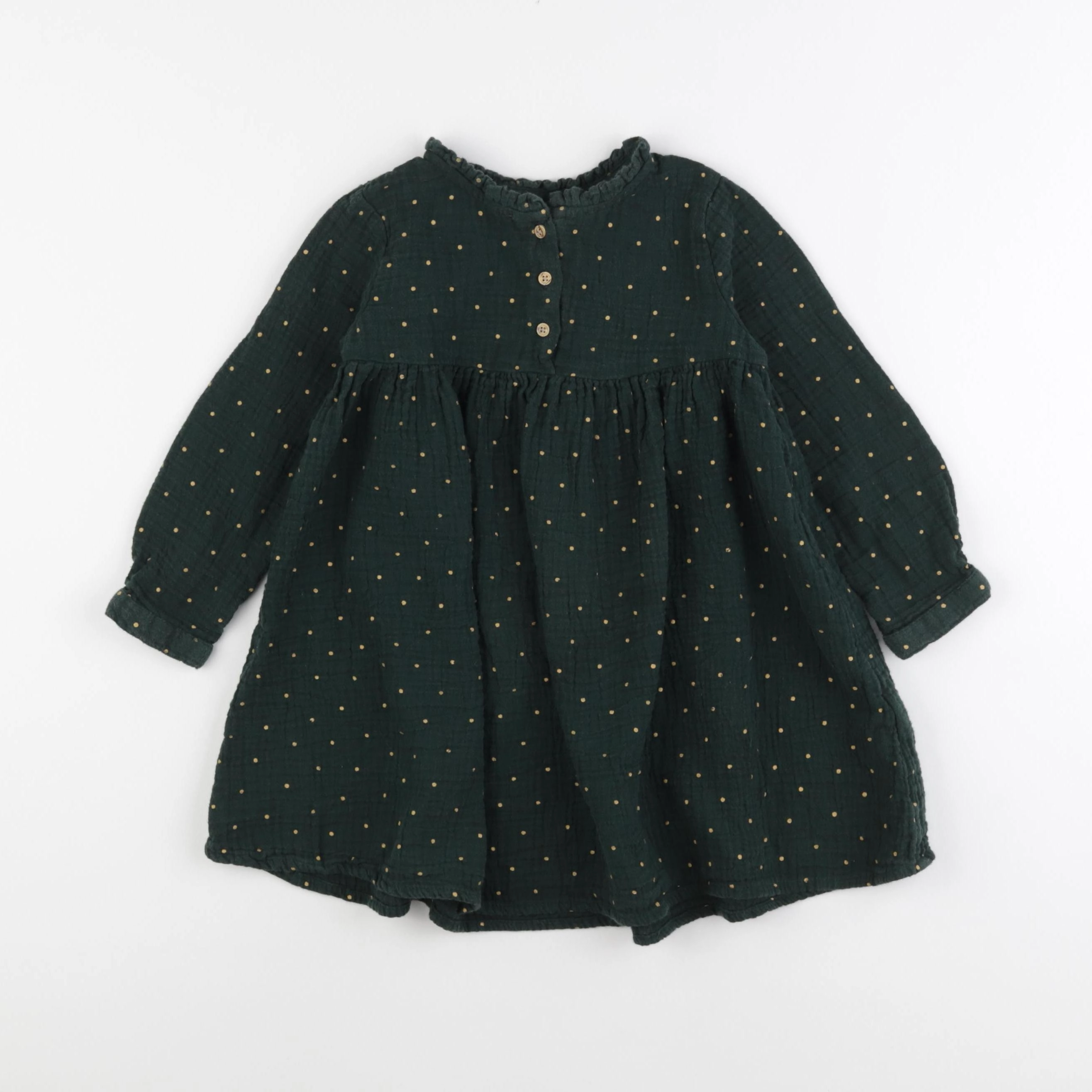 Vertbaudet - robe vert - 4 ans