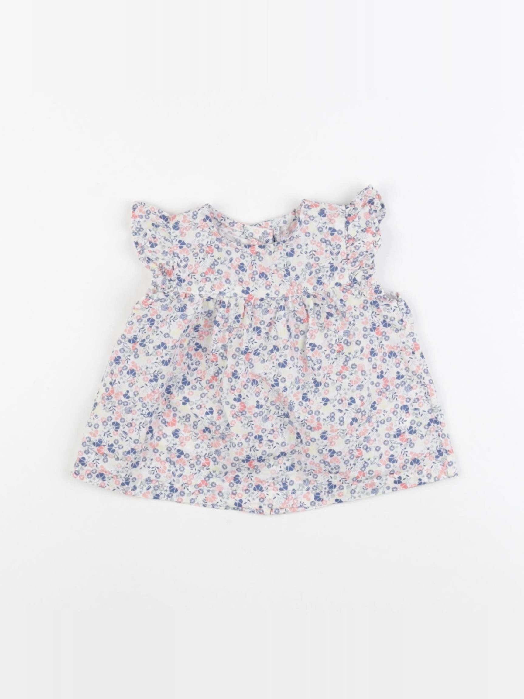 Vertbaudet - blouse bleu - 6 mois