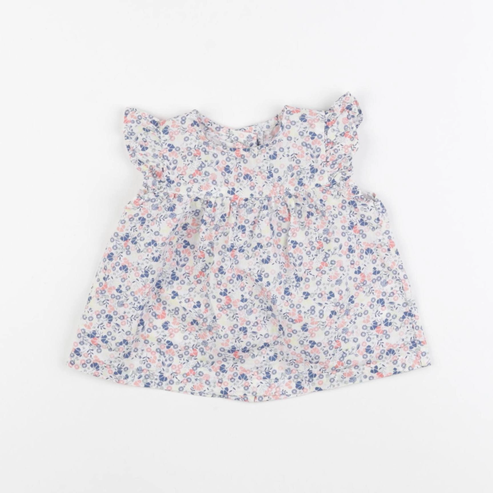 Vertbaudet - blouse bleu - 6 mois