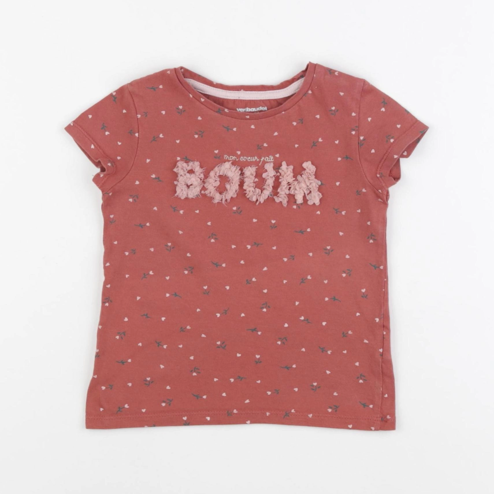 Vertbaudet - tee-shirt rose - 3 ans