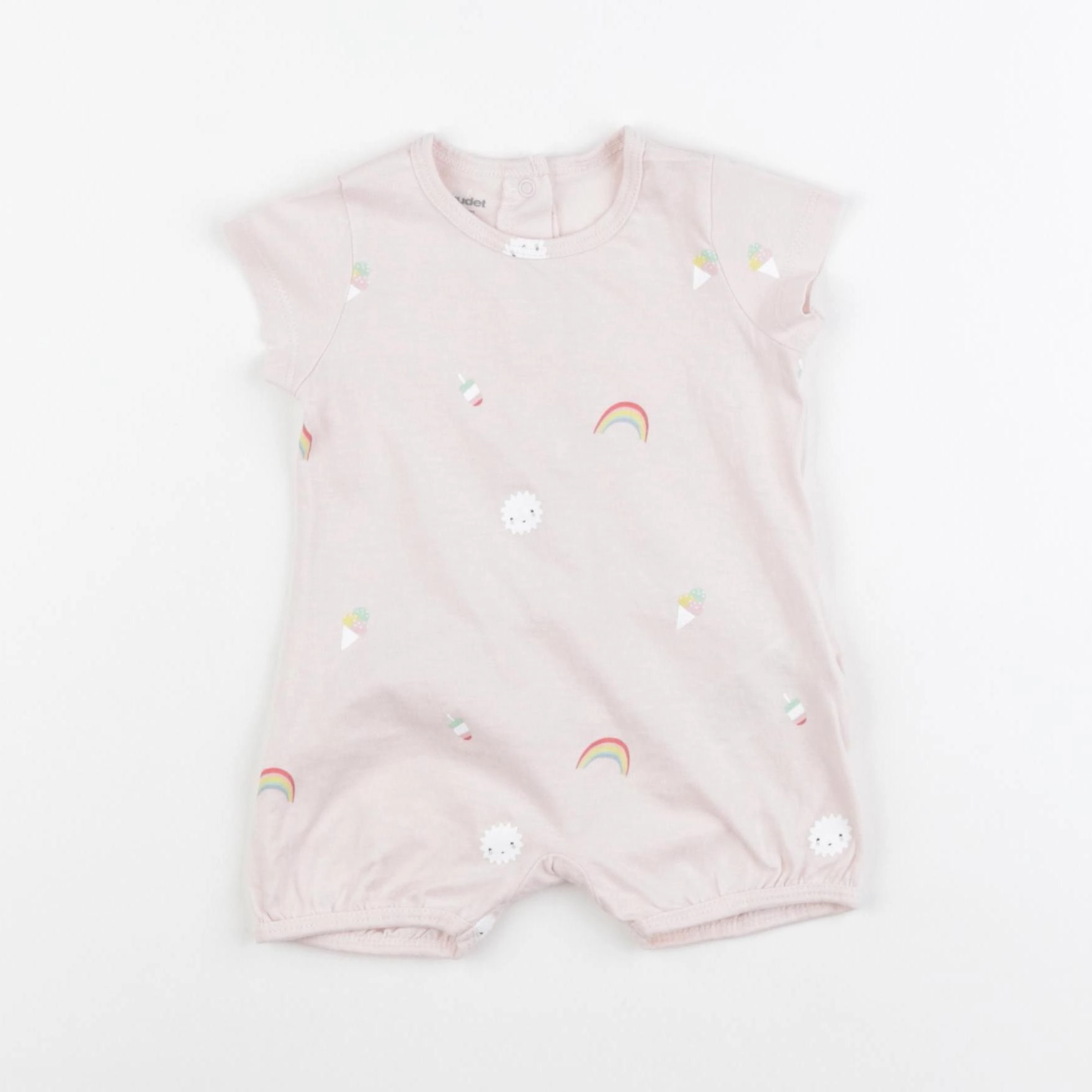 Vertbaudet - pyjama coton rose - 3 mois