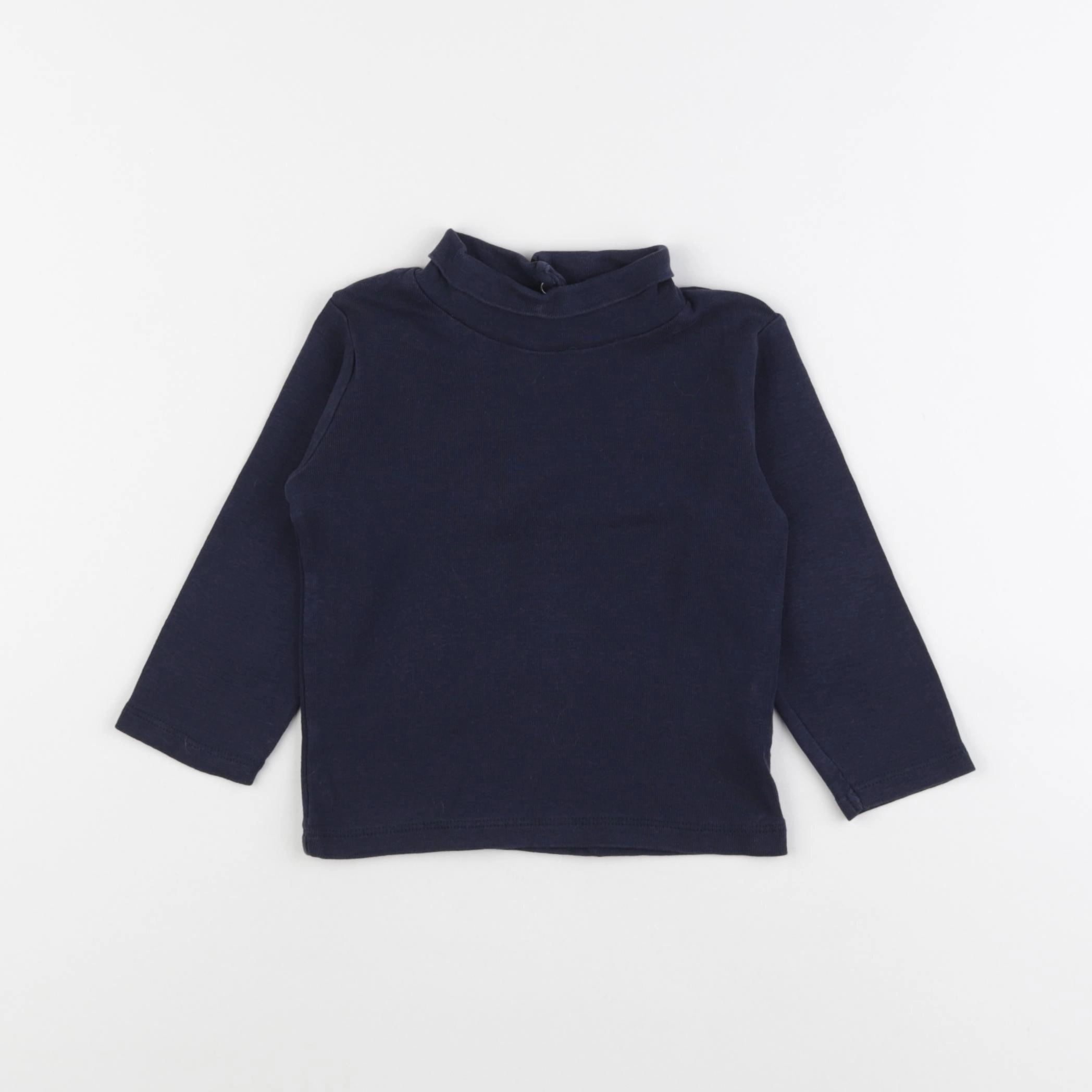 Vertbaudet - sous-pull bleu - 18 mois