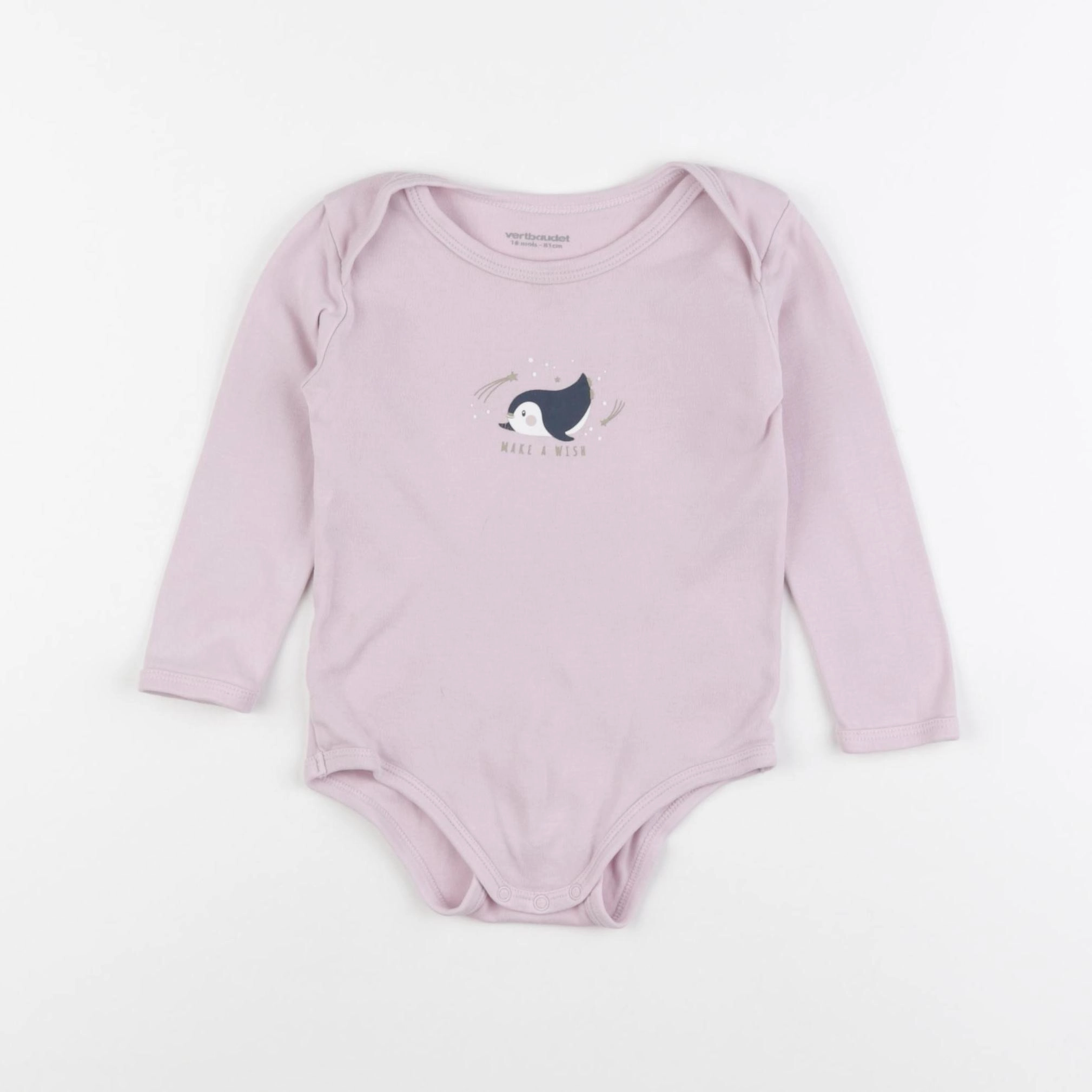 Vertbaudet - body violet - 18 mois
