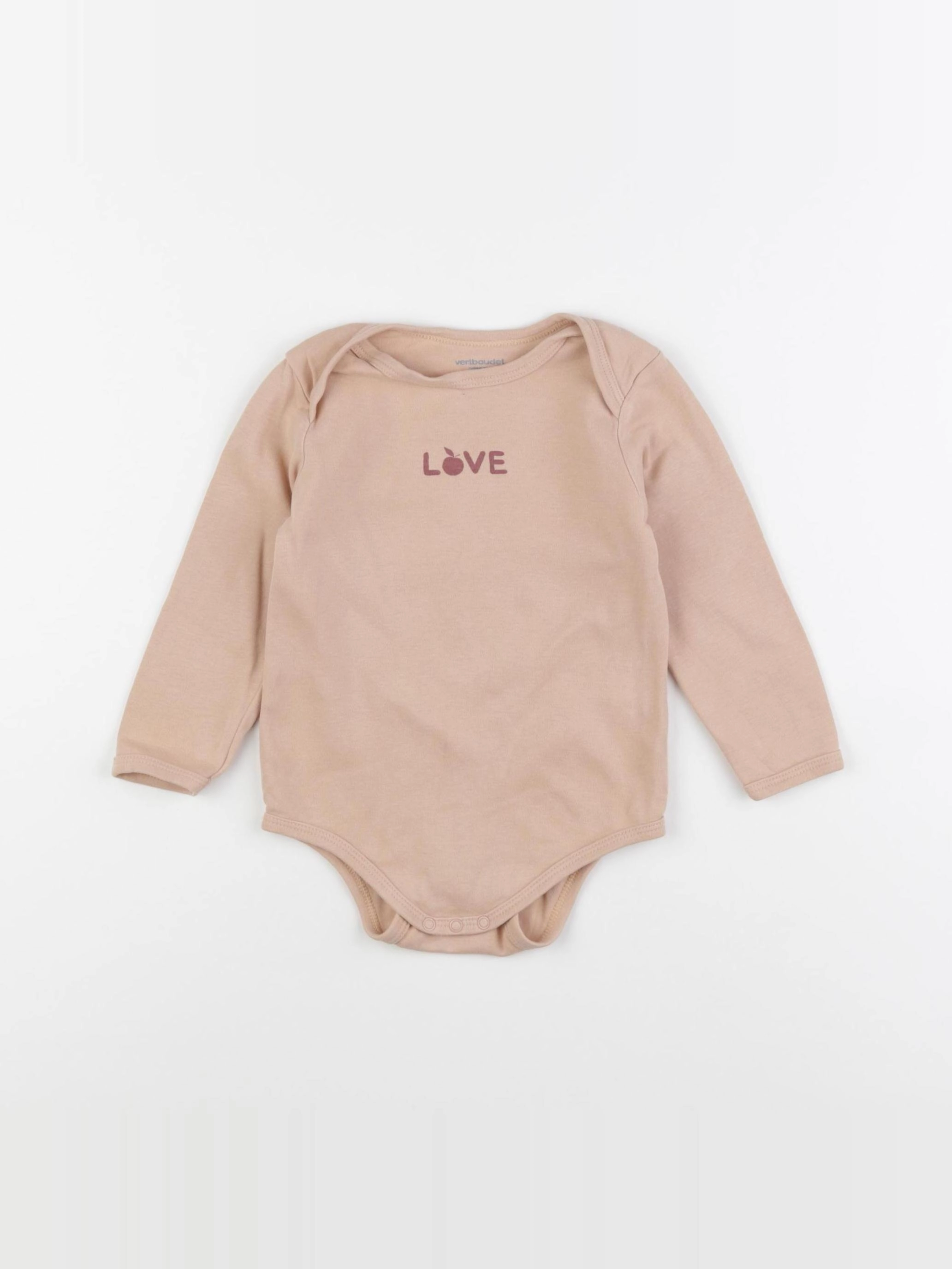 Vertbaudet - body rose - 18 mois