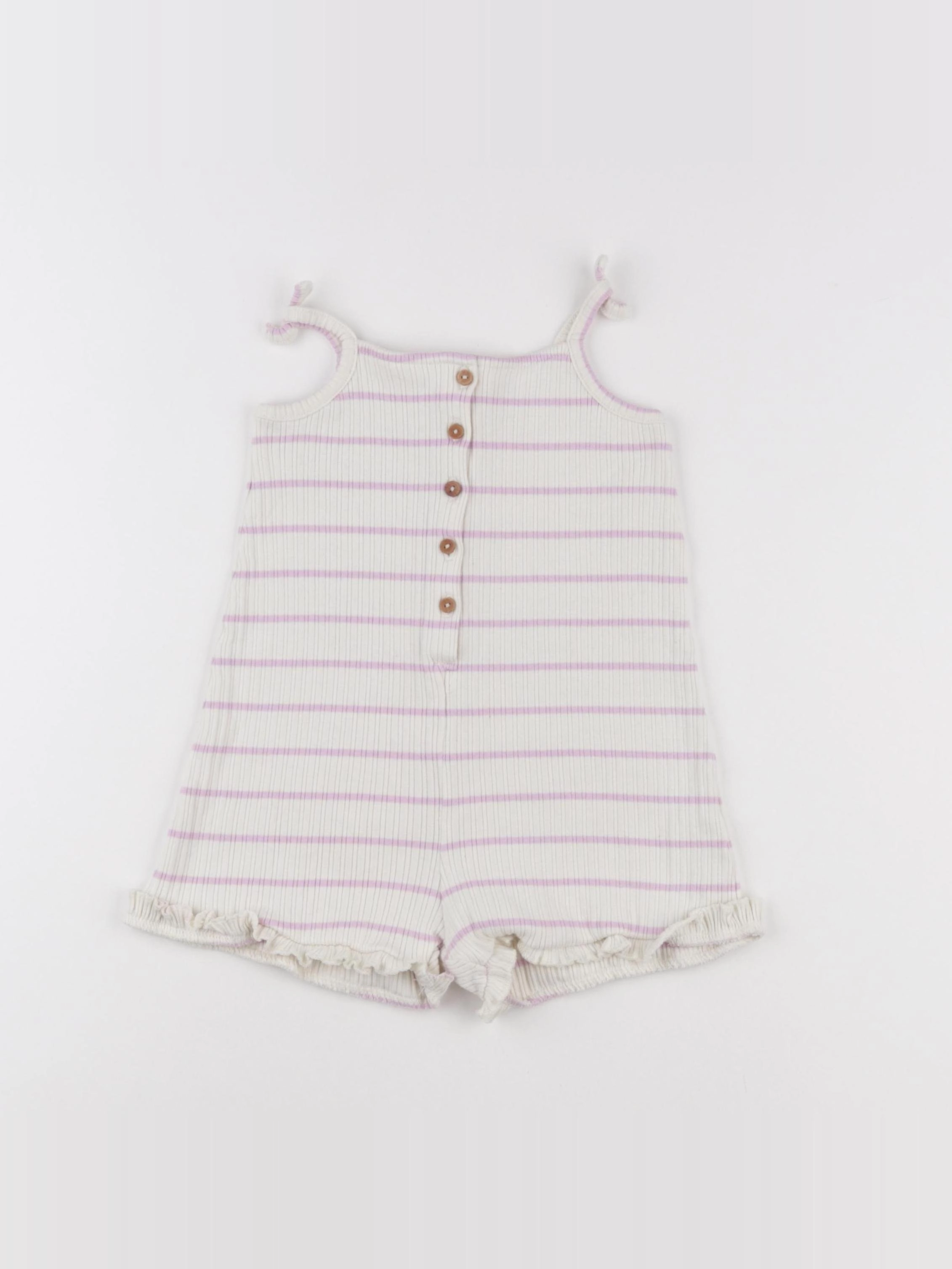 Zara - combinaison beige, rose - 2/3 ans