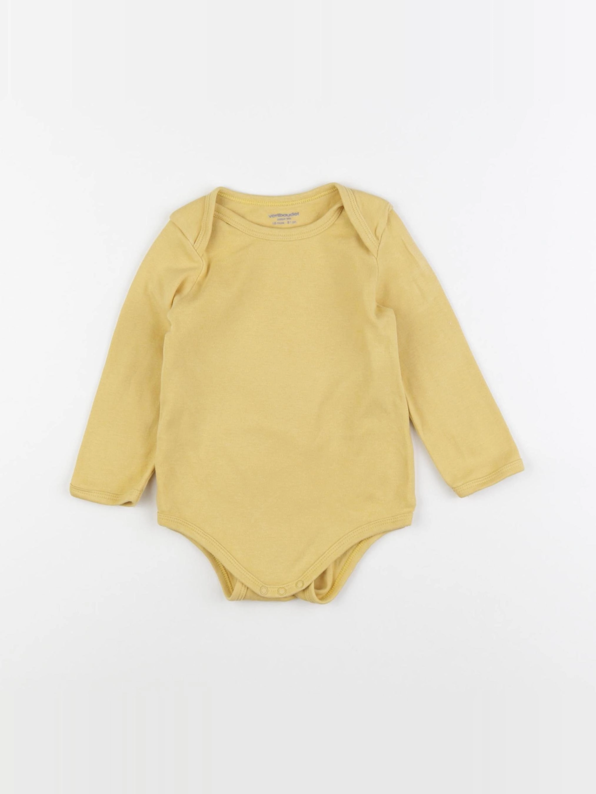 Vertbaudet - body jaune - 18 mois