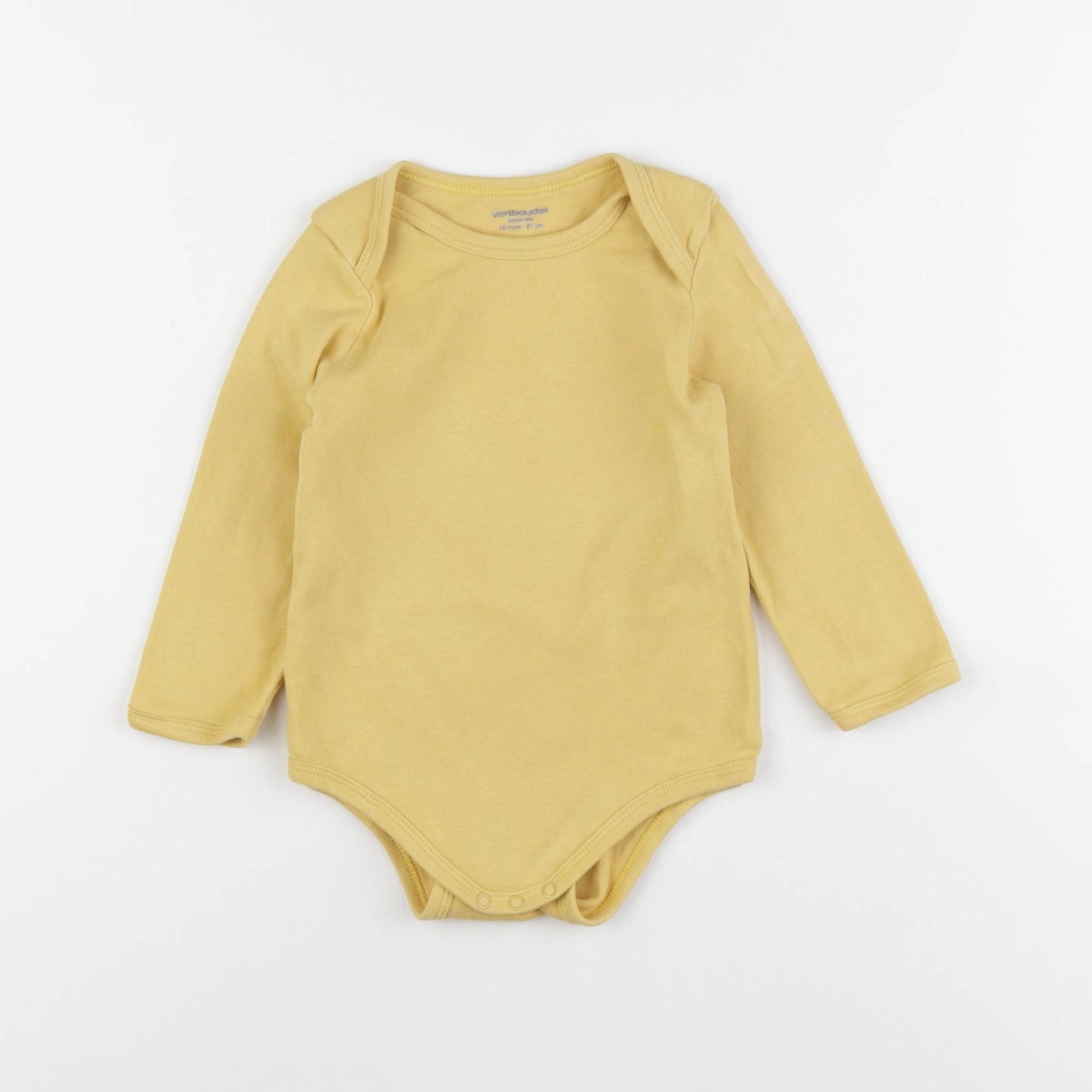 Vertbaudet - body jaune - 18 mois