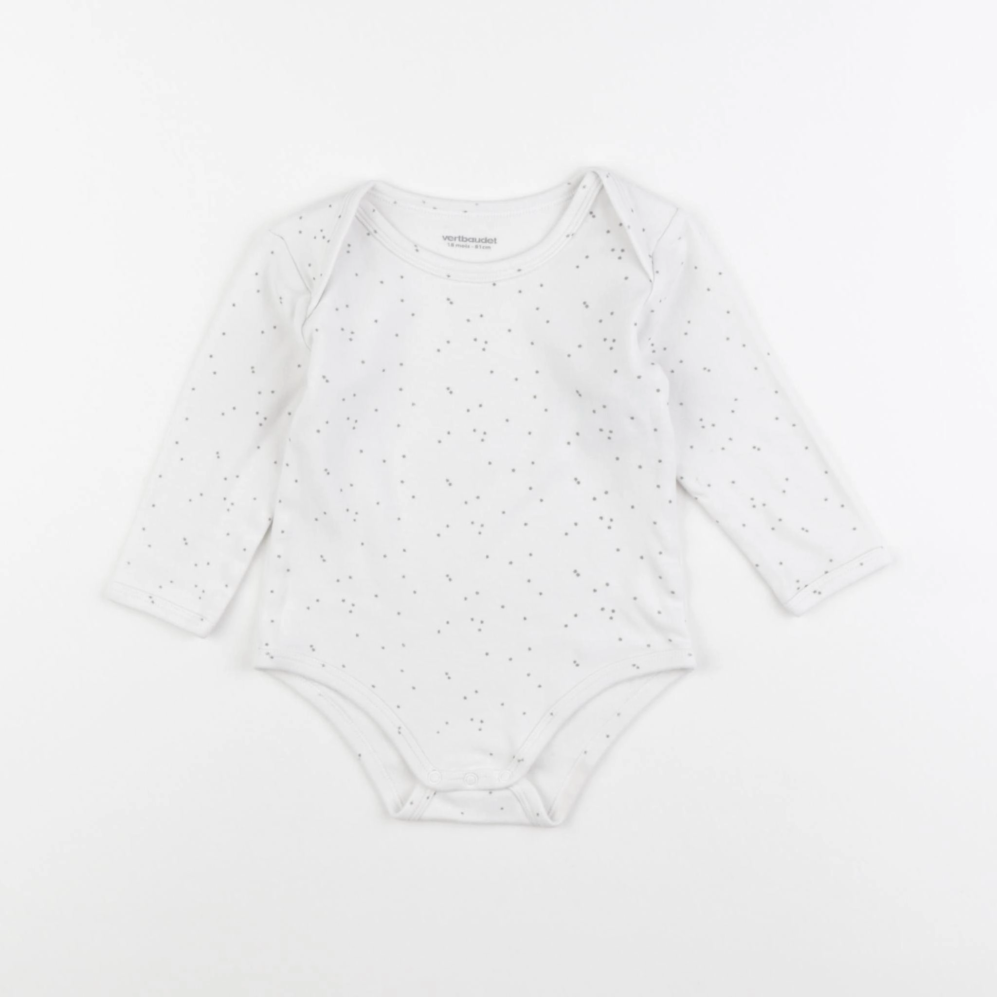 Vertbaudet - body blanc - 18 mois