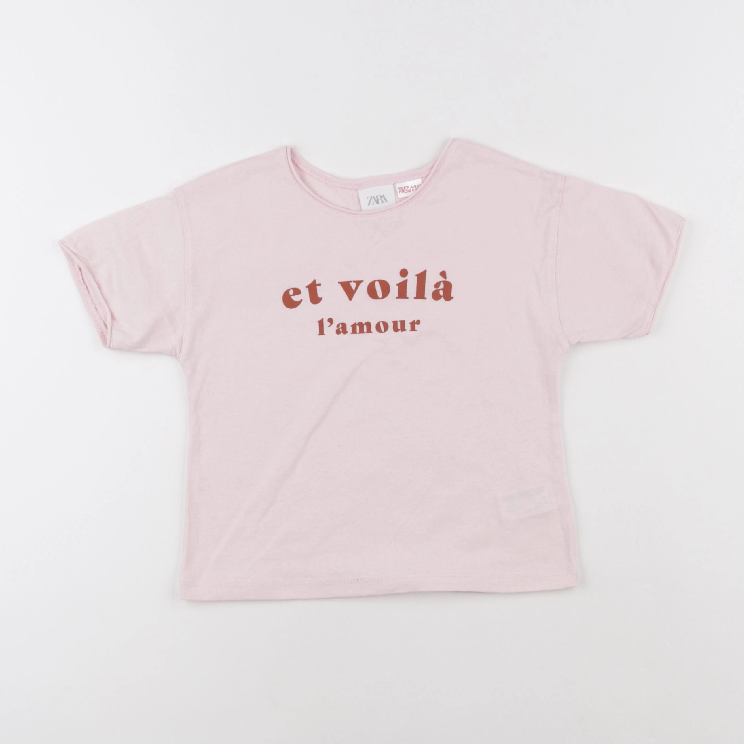 Zara - tee-shirt rose - 5 ans