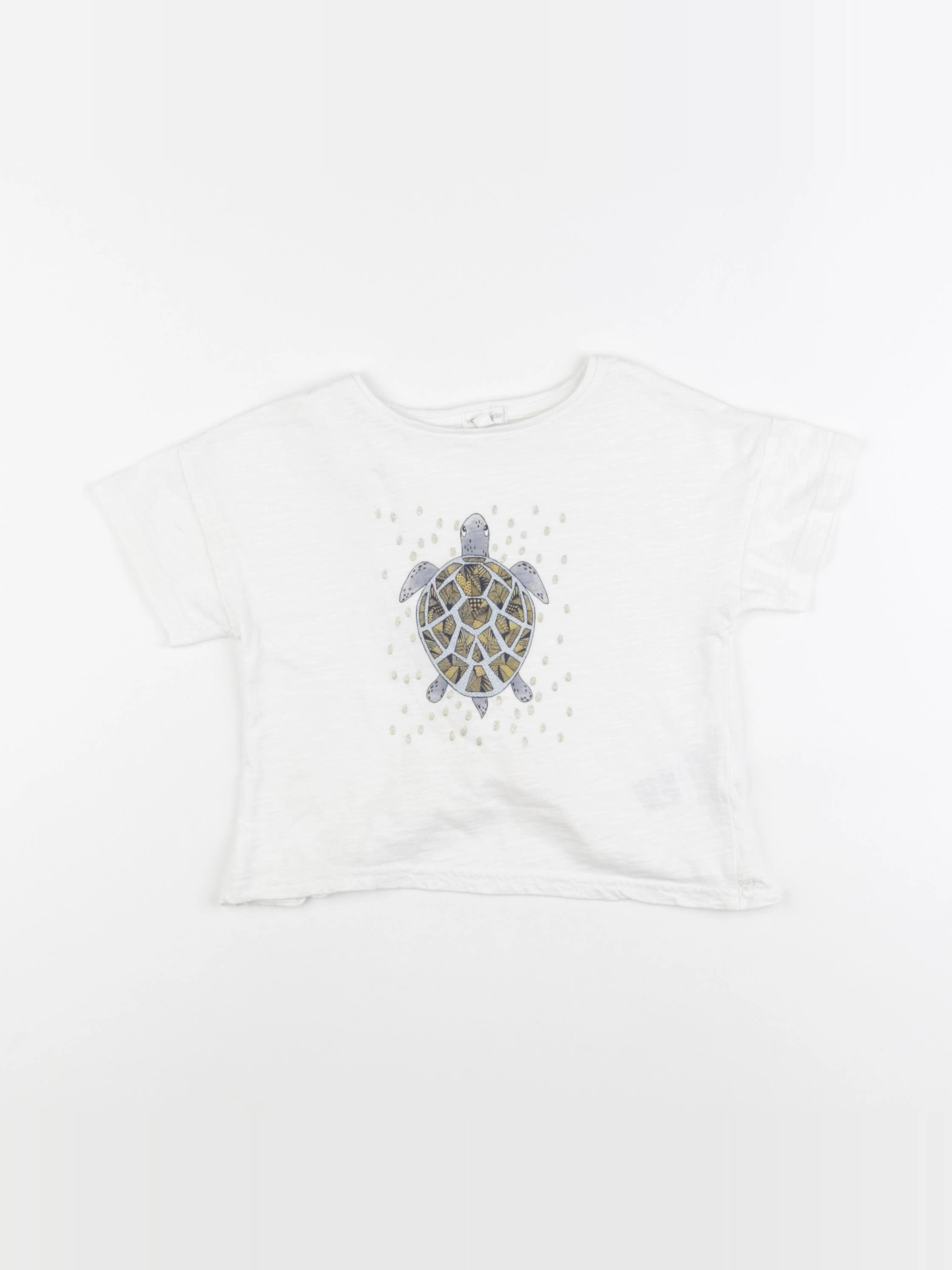 Vertbaudet - tee-shirt blanc - 4 ans
