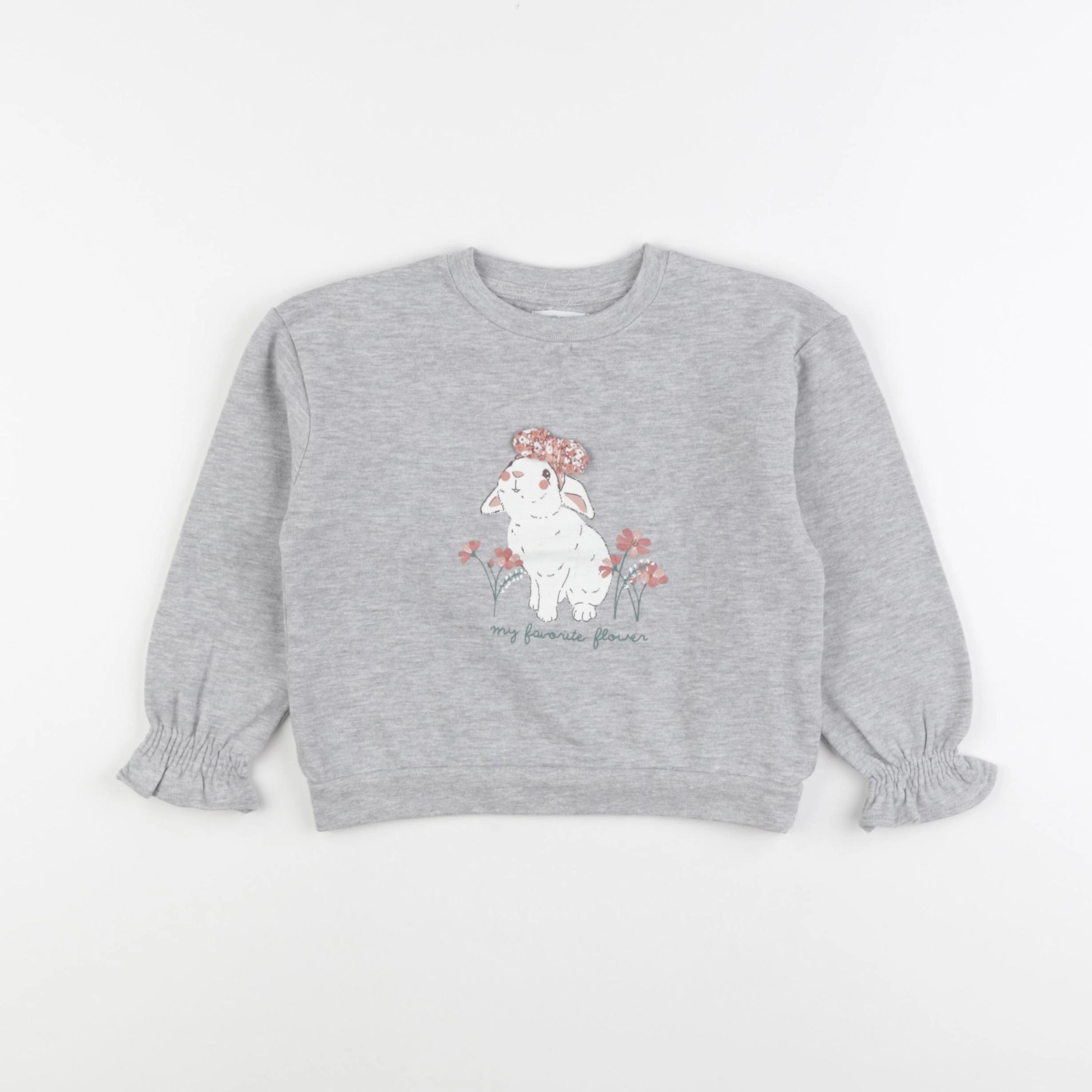 Vertbaudet - sweat gris - 5 ans