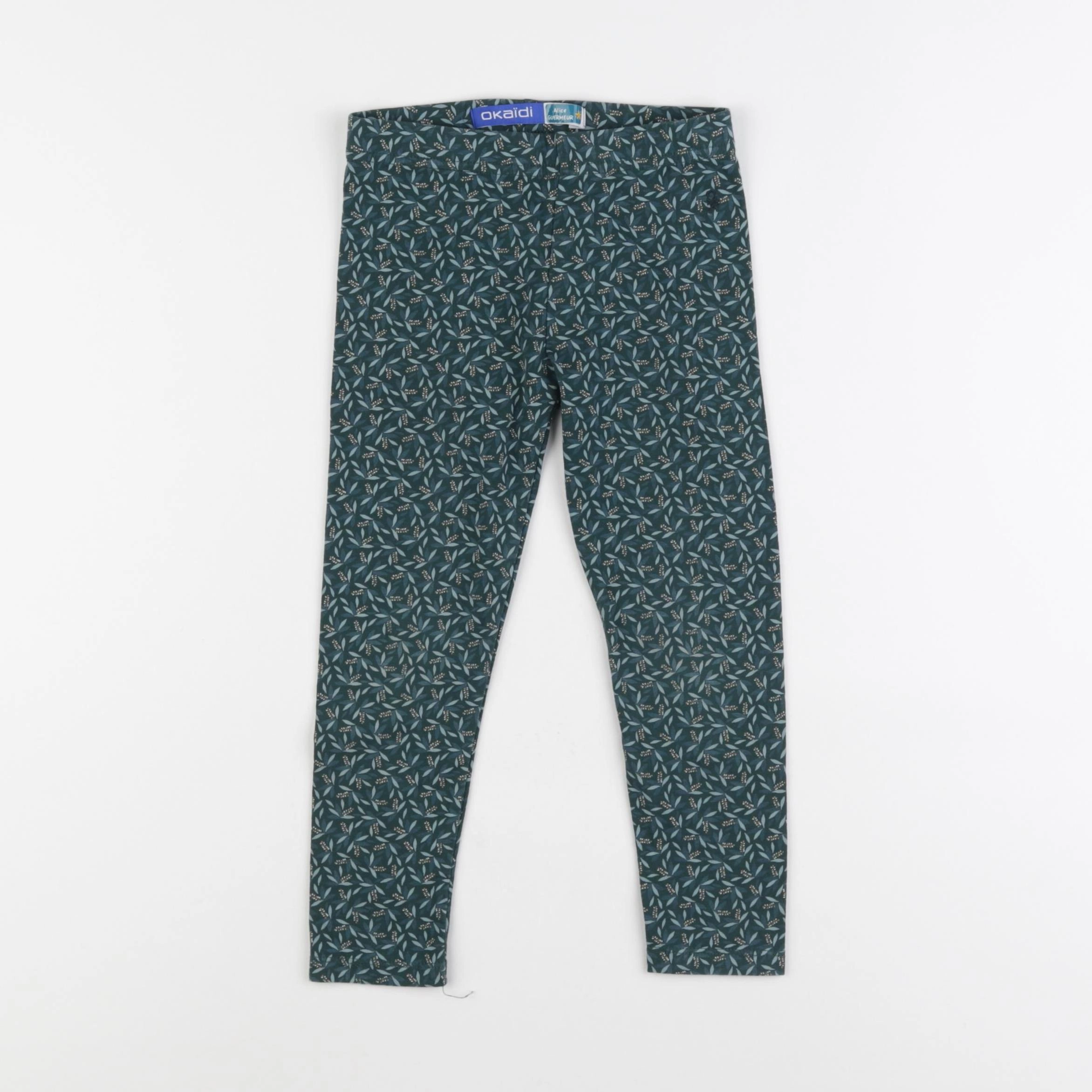 Vertbaudet - legging vert - 4 ans
