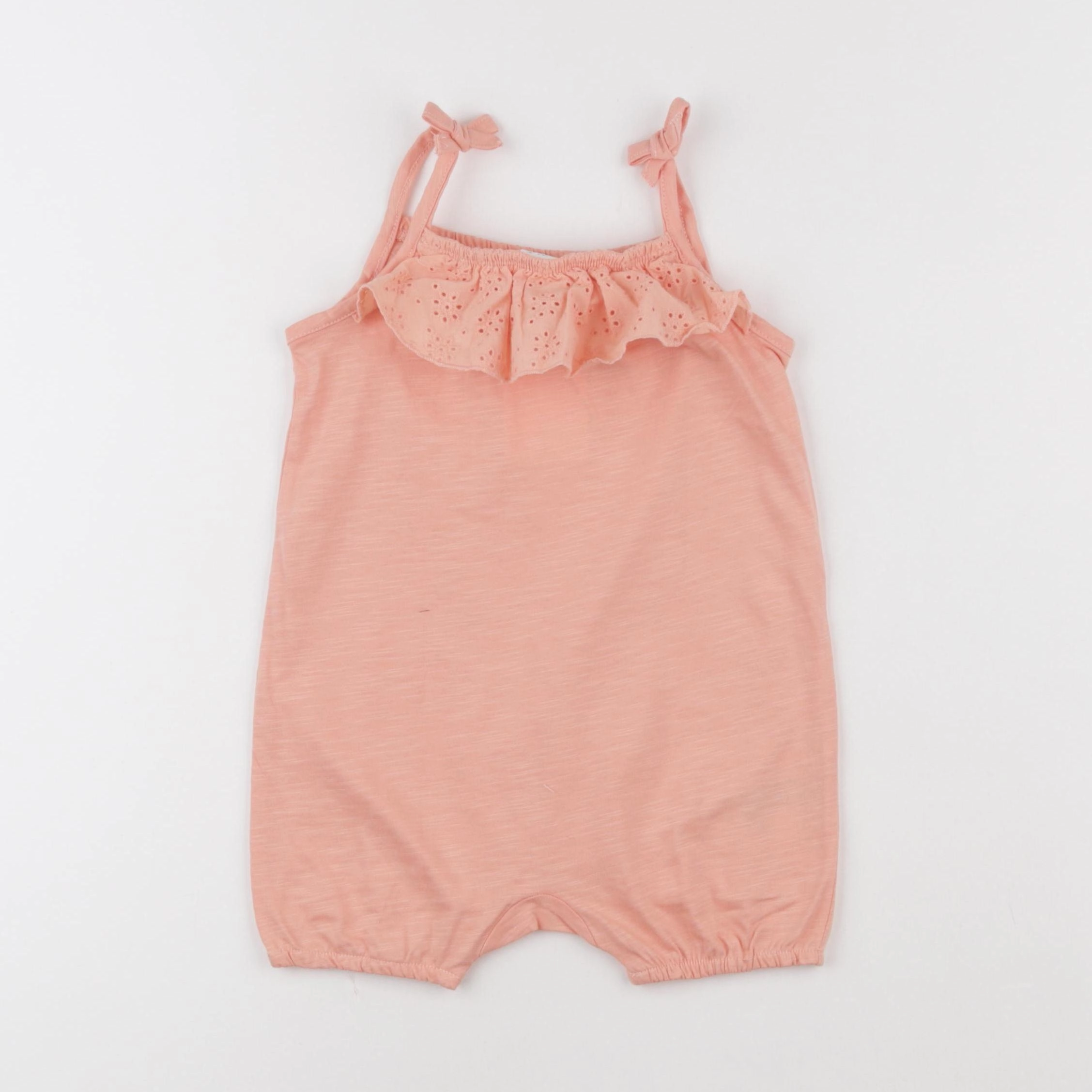 H&M - combinaison orange, rose - 6/9 mois