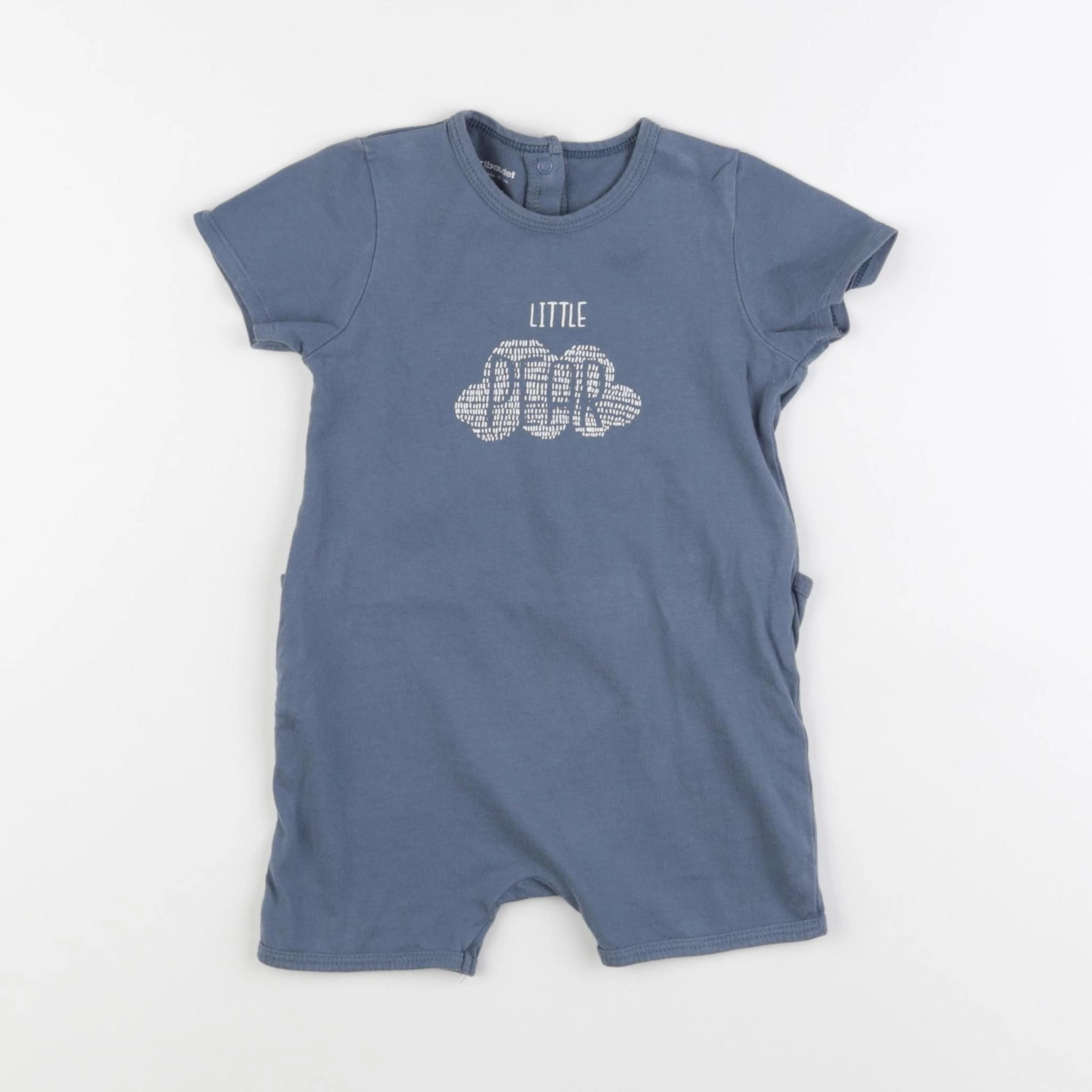 Vertbaudet - pyjama coton bleu - 18 mois