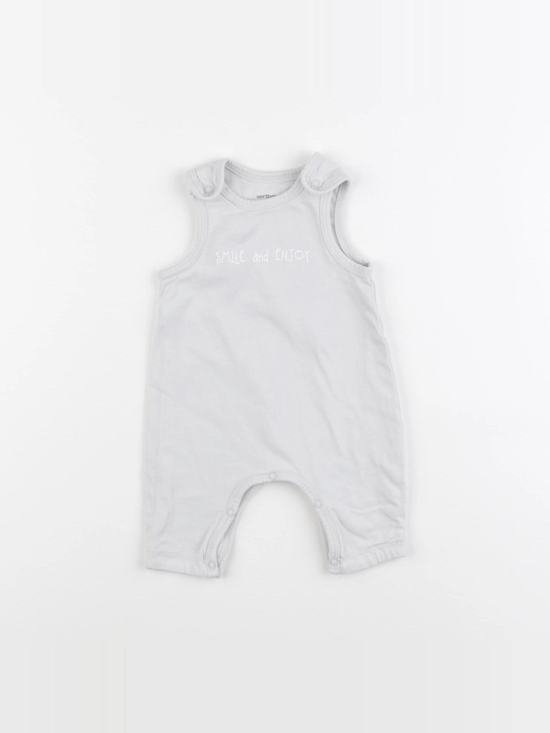 Vertbaudet - combinaison gris - 1 mois