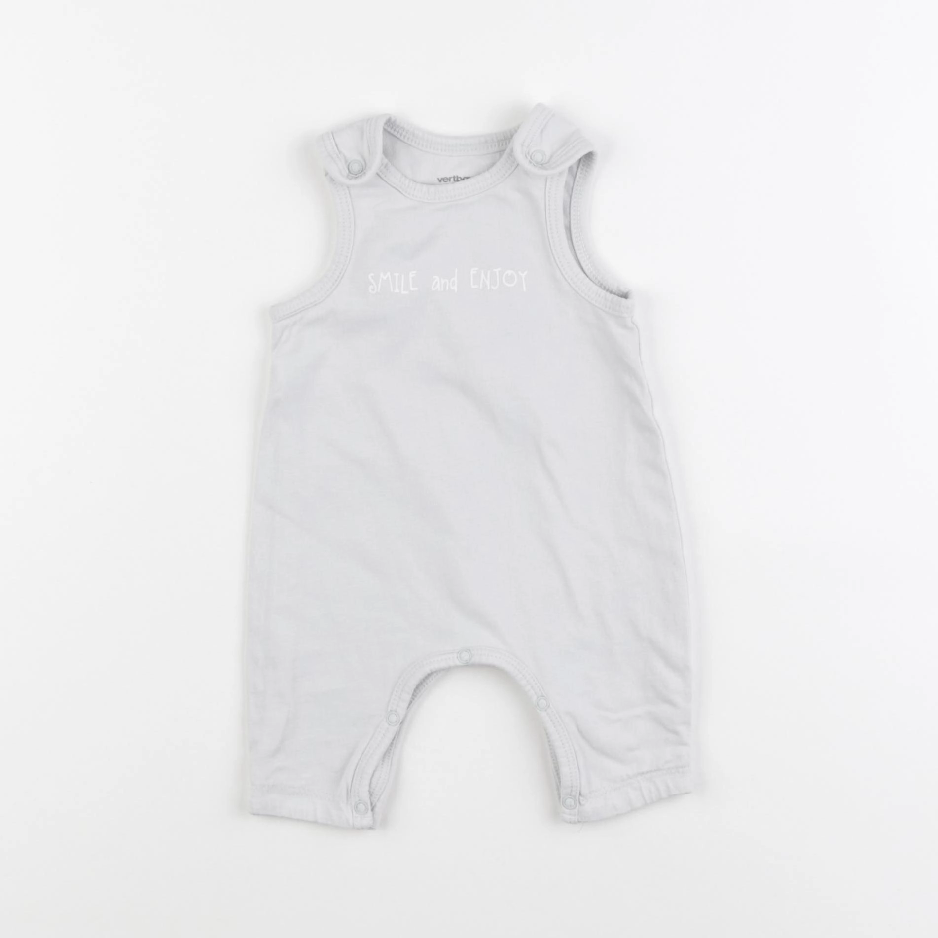 Vertbaudet - combinaison gris - 1 mois