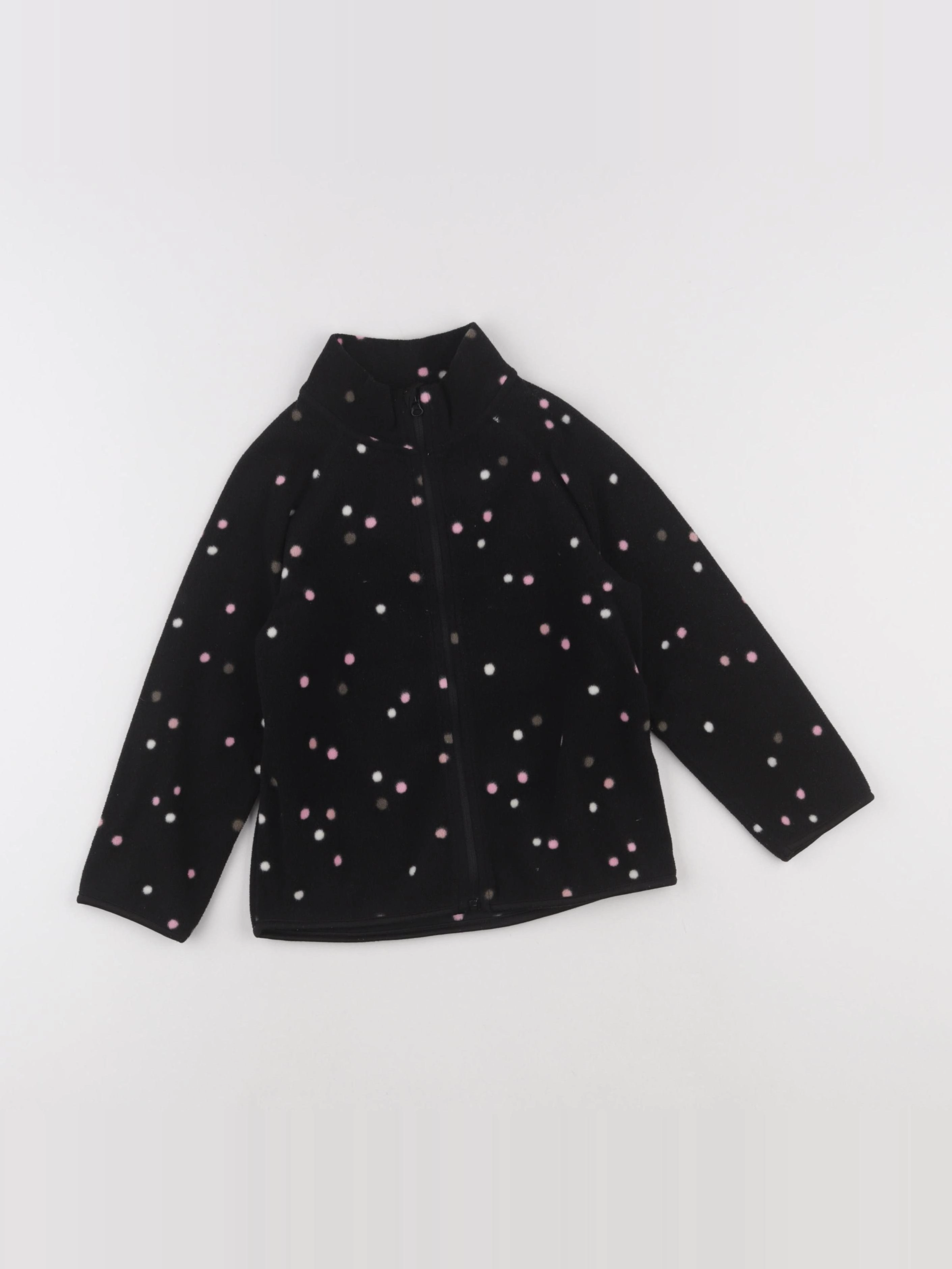 H&M - polaire noir - 2/4 ans